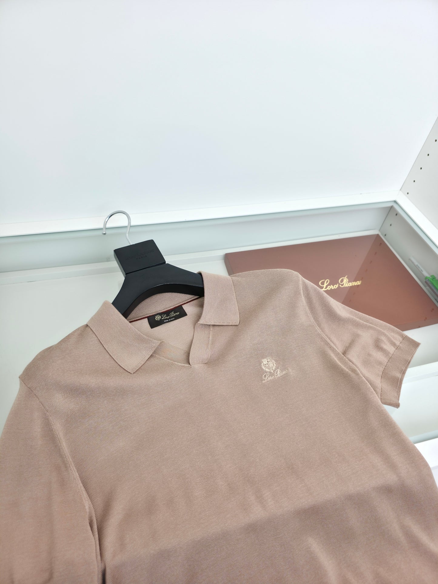 Beige and Blue Shirt - FashionHype.xyz