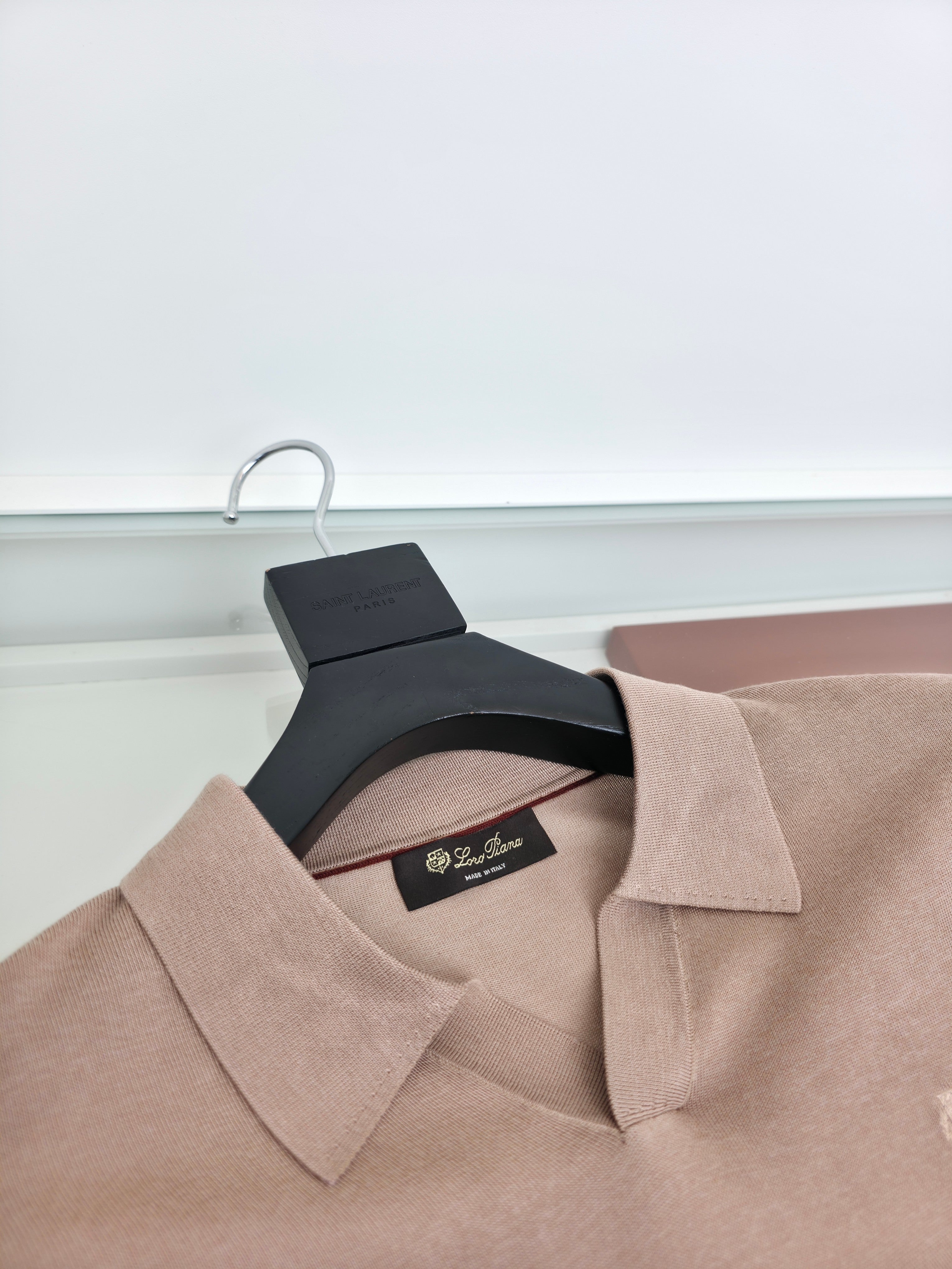 Beige and Blue Shirt - FashionHype.xyz
