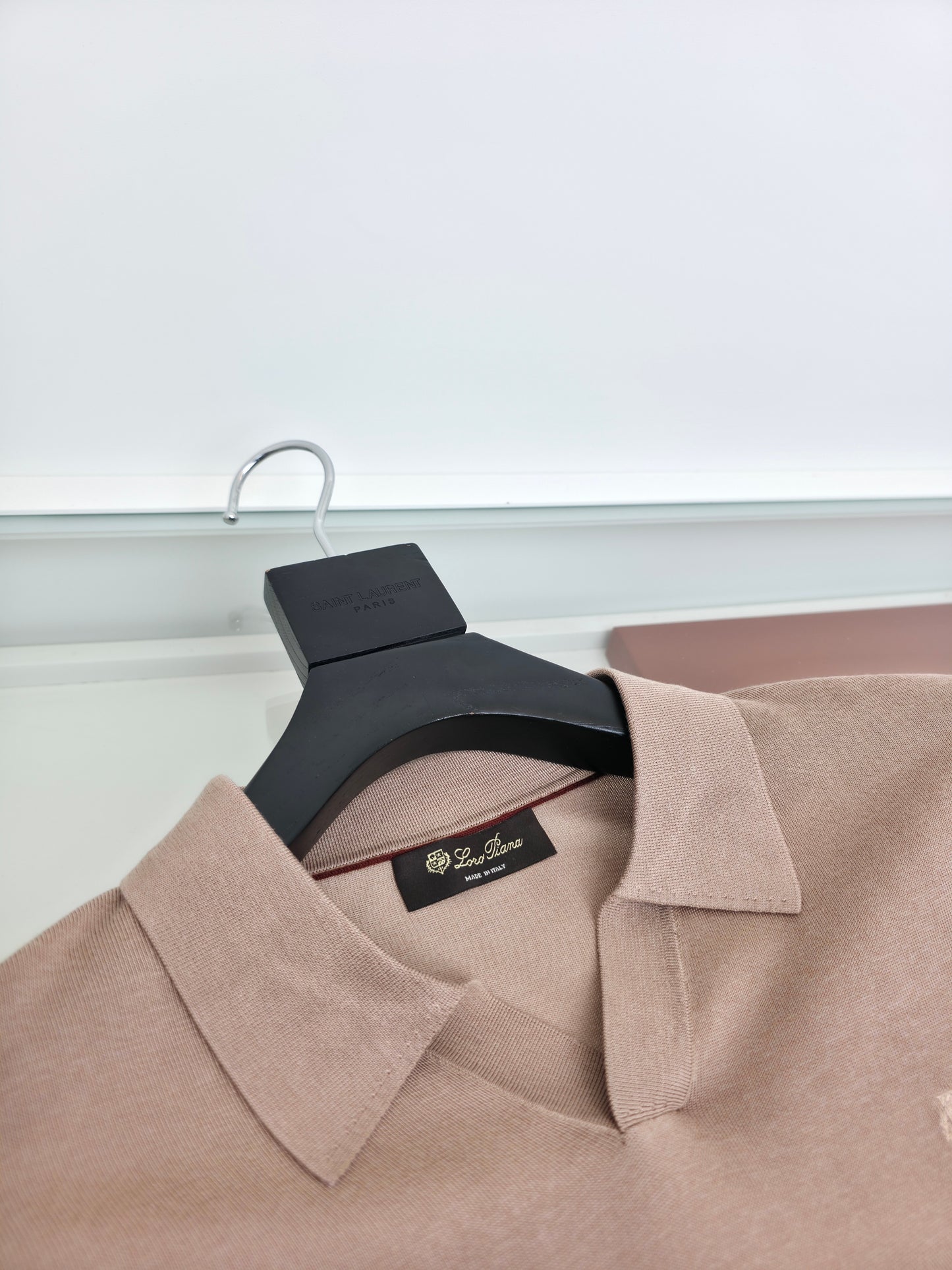 Beige and Blue Shirt - FashionHype.xyz