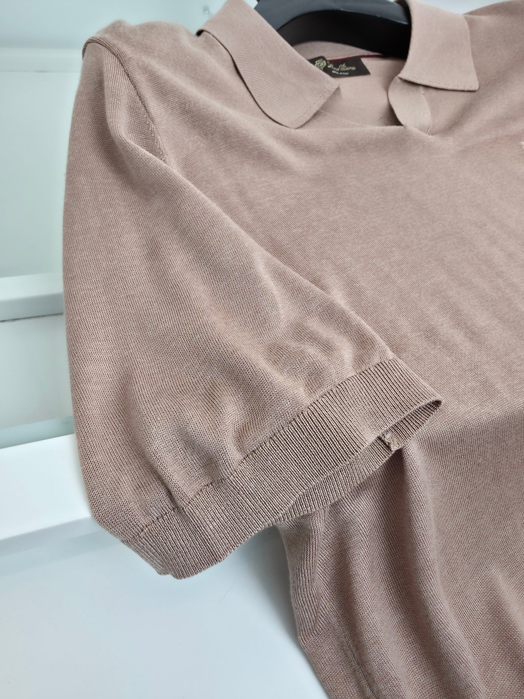 Beige and Blue Shirt - FashionHype.xyz