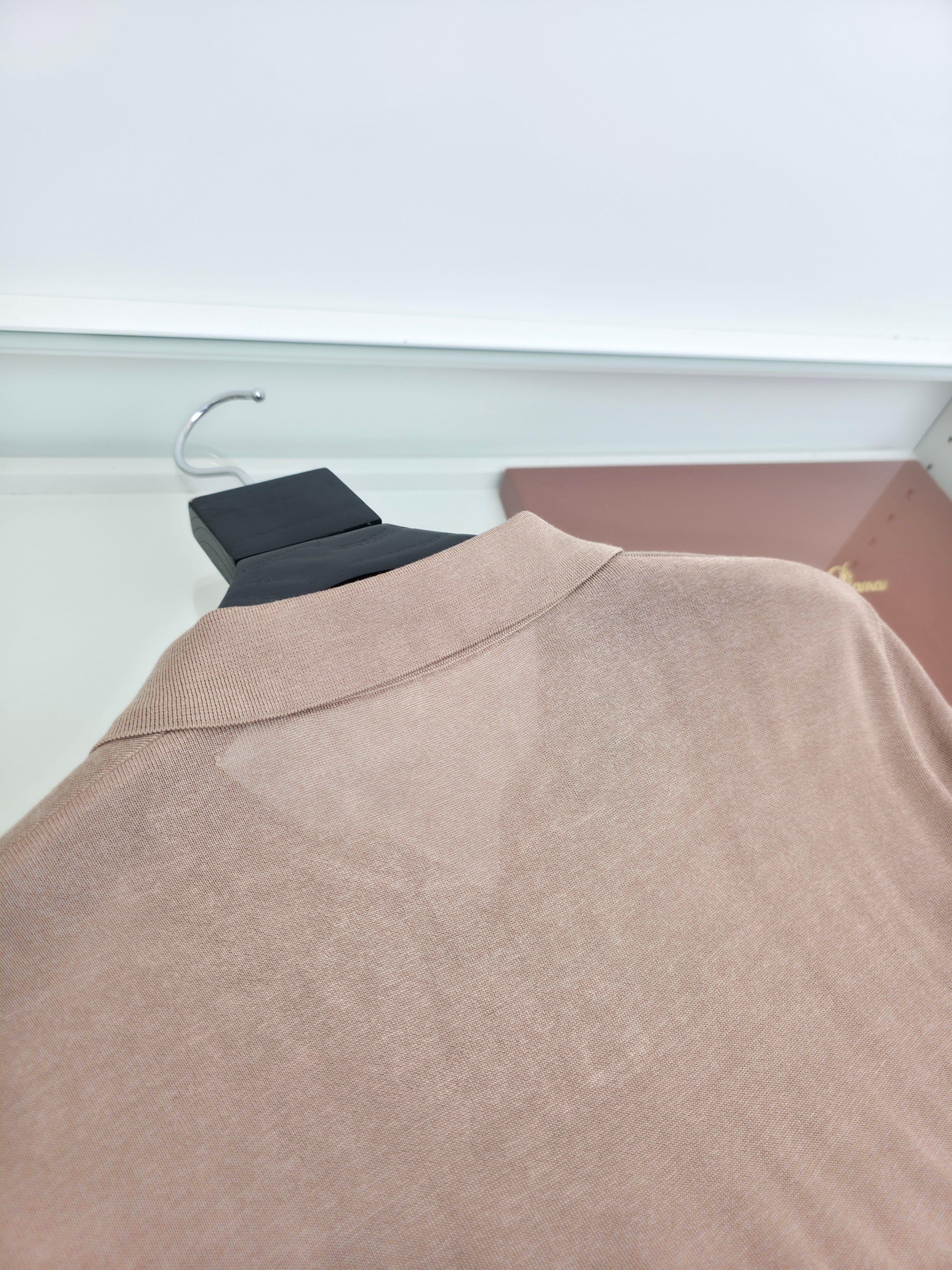 Beige and Blue Shirt - FashionHype.xyz