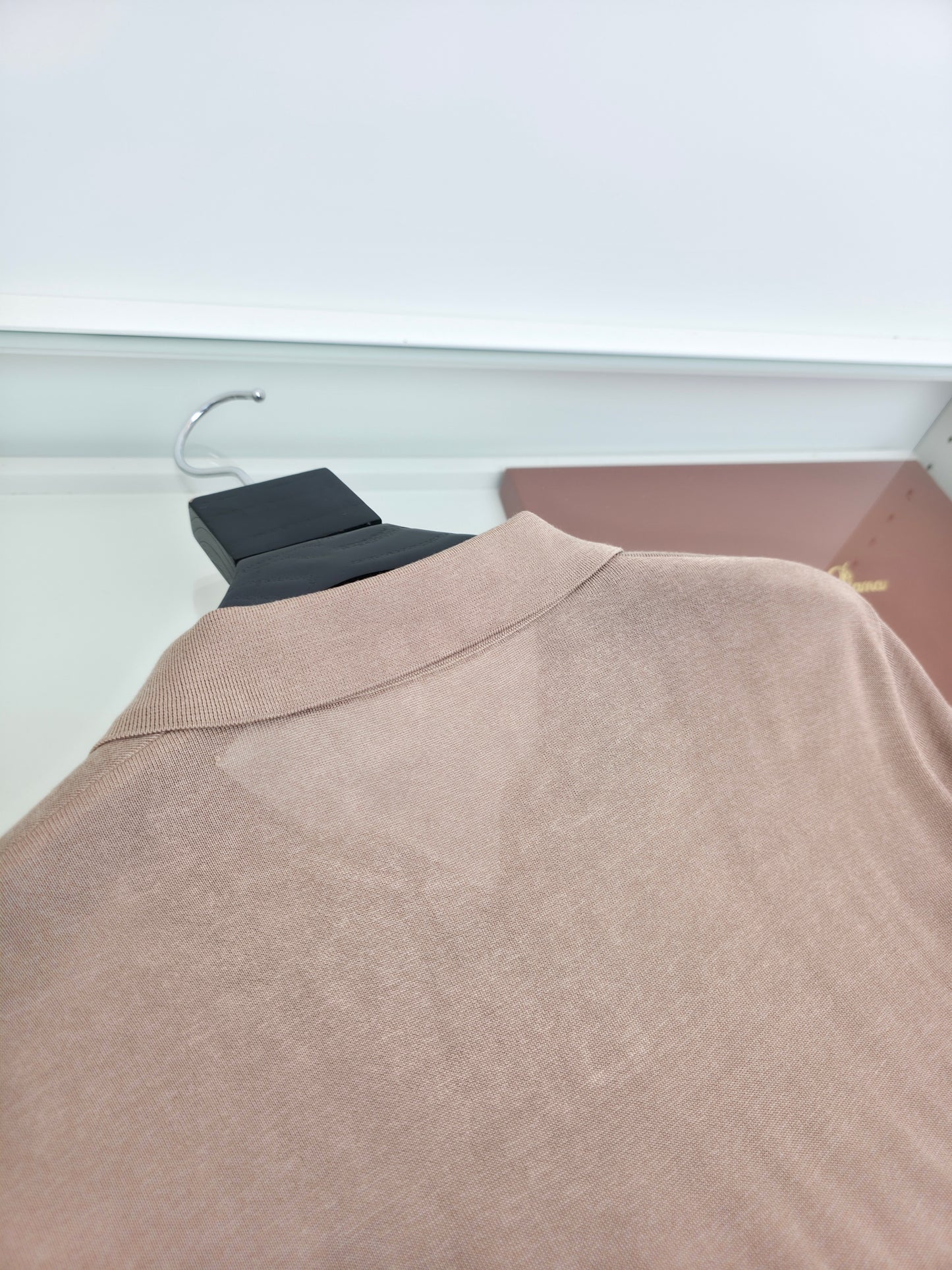 Beige and Blue Shirt - FashionHype.xyz