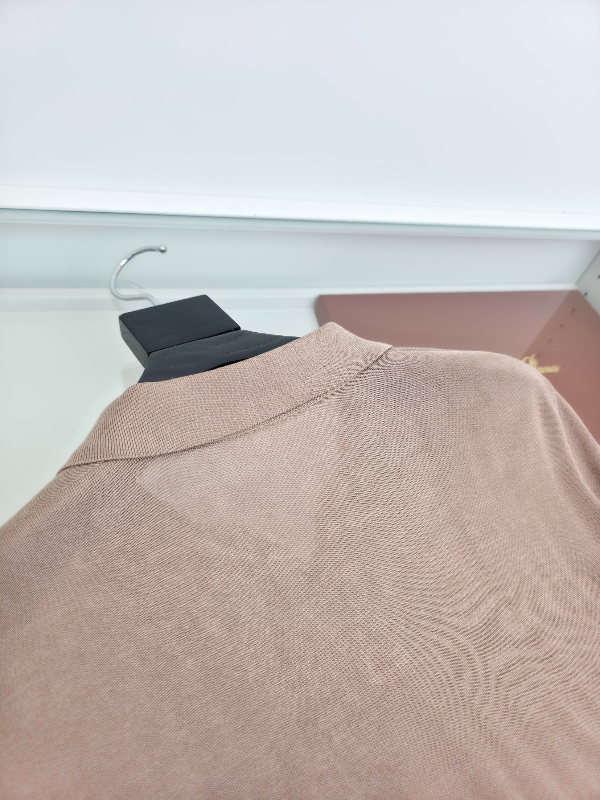 Beige and Blue Shirt - FashionHype.xyz