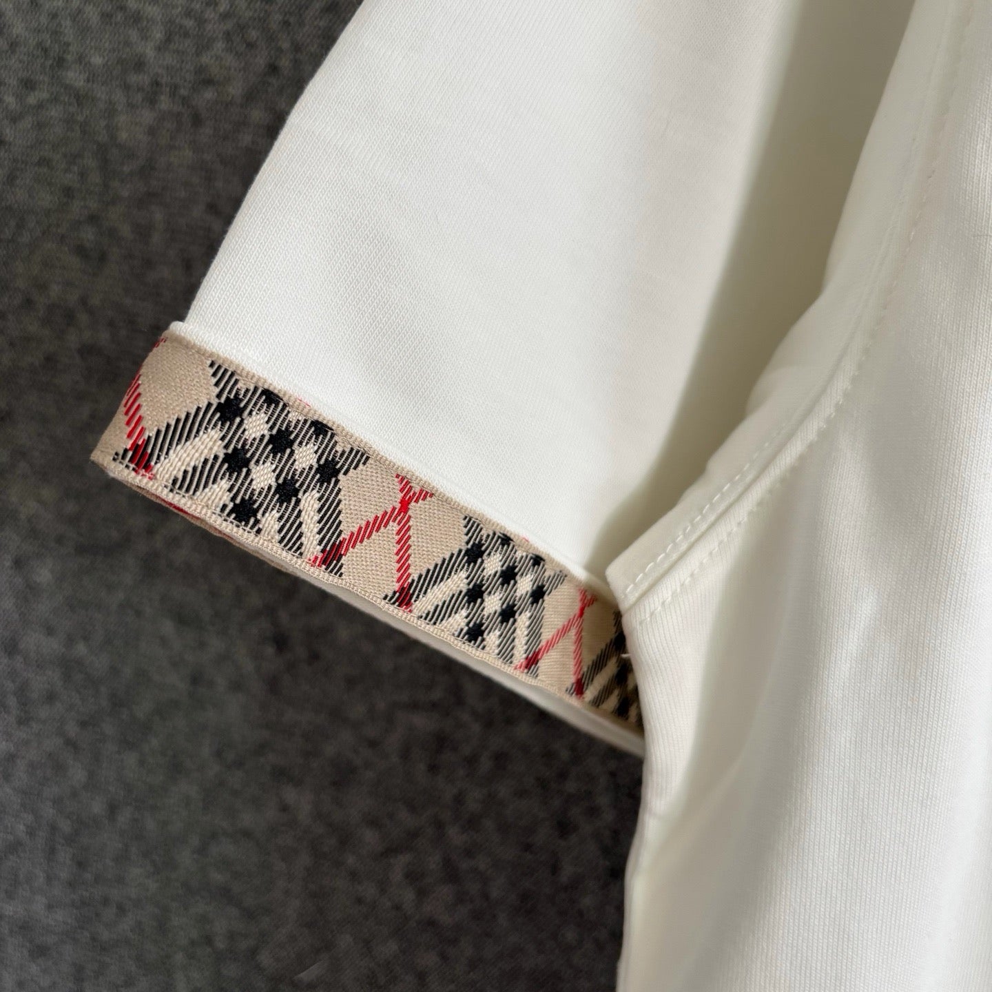 White and Black T-shirt