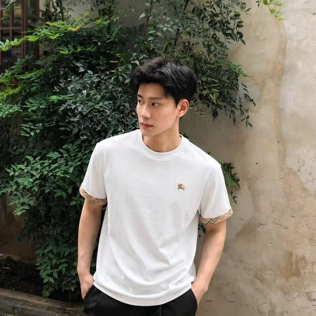White and Black T-shirt