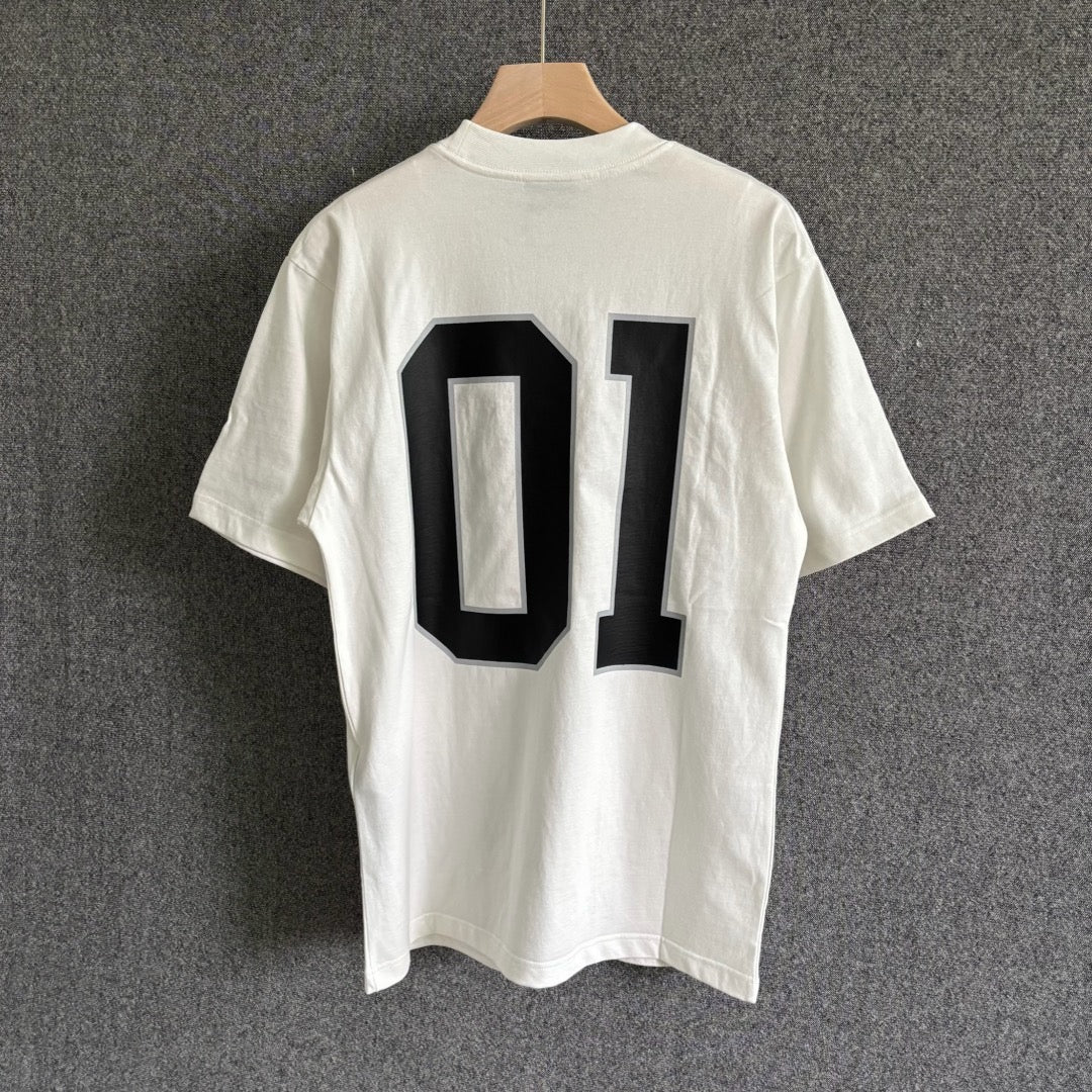 White and Black T-shirt