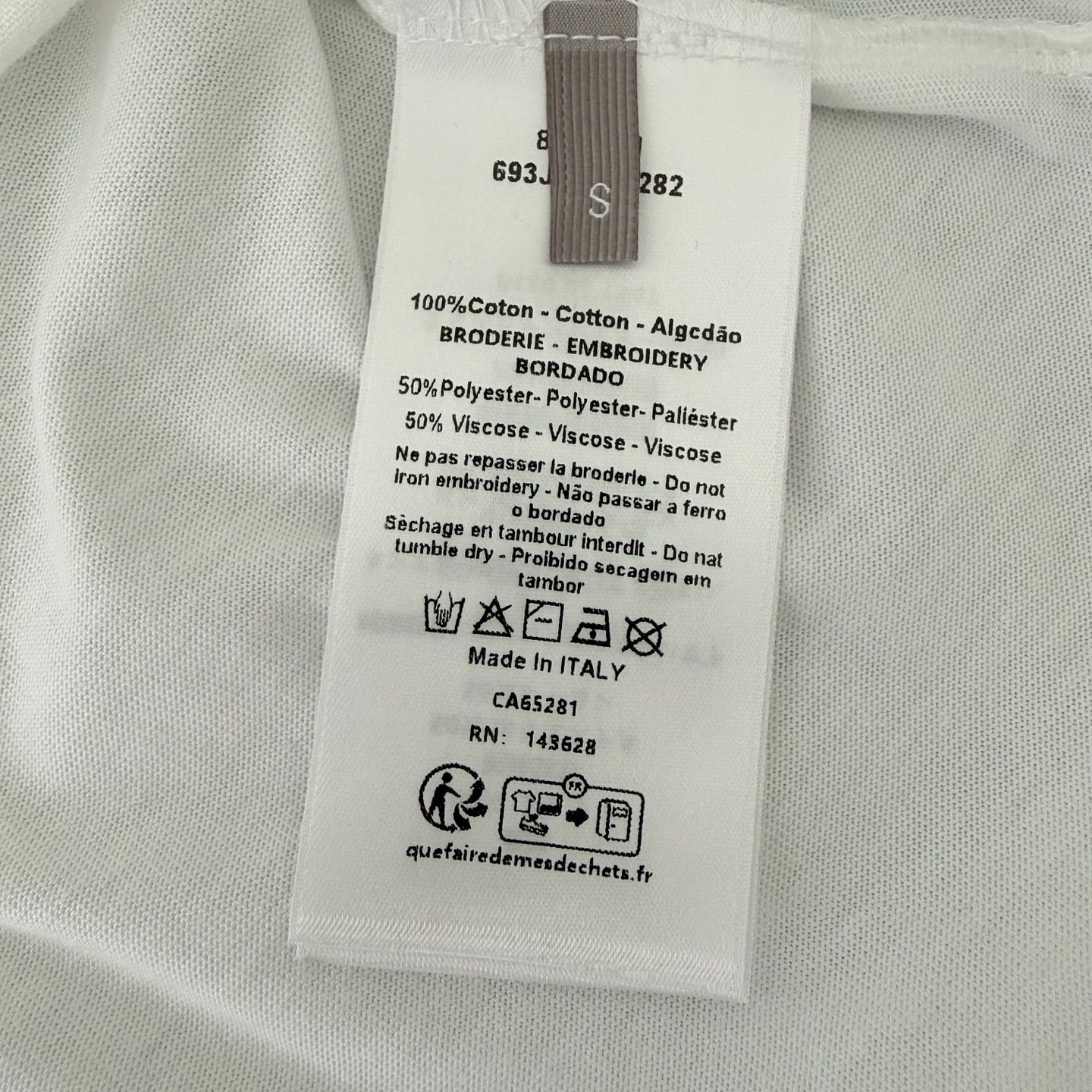 White and Black T-shirt