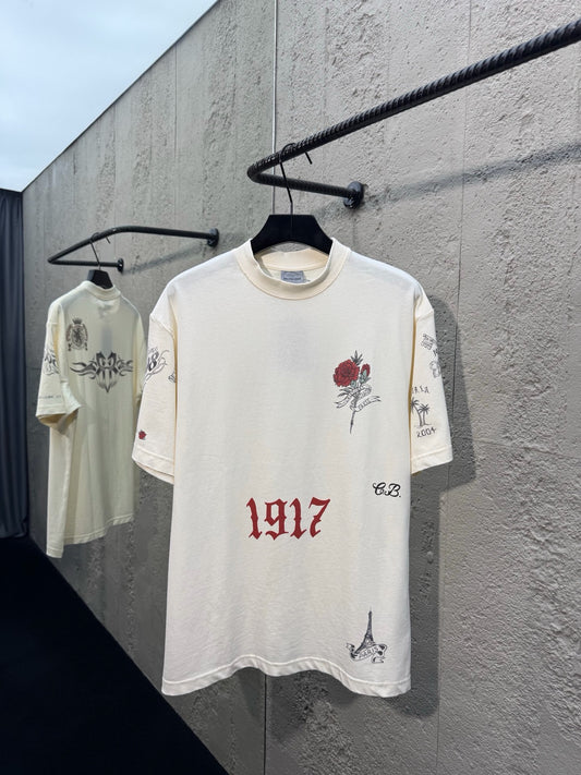 White T-shirt - FashionHype.xyz