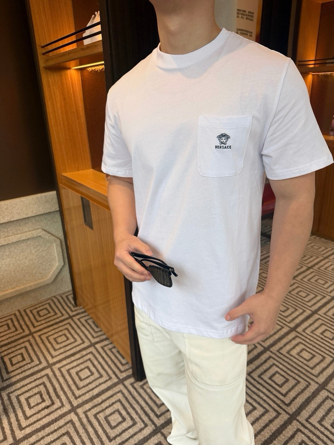 Blue and White T-shirt
