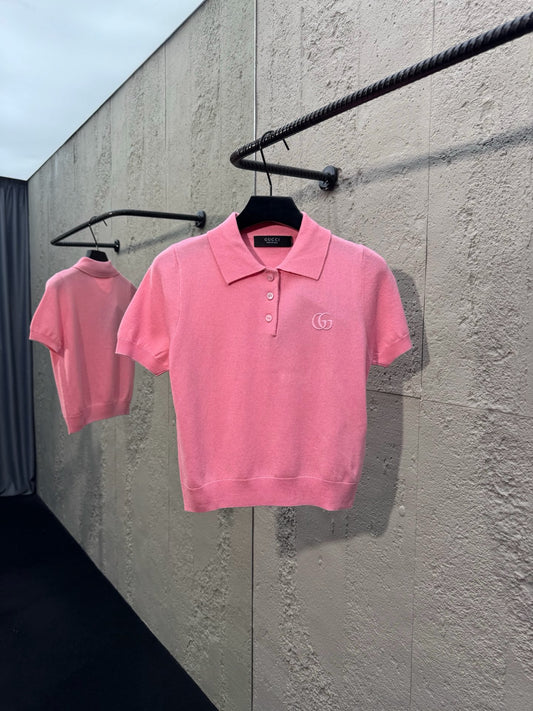 Pink and Red Polo - FashionHype.xyz