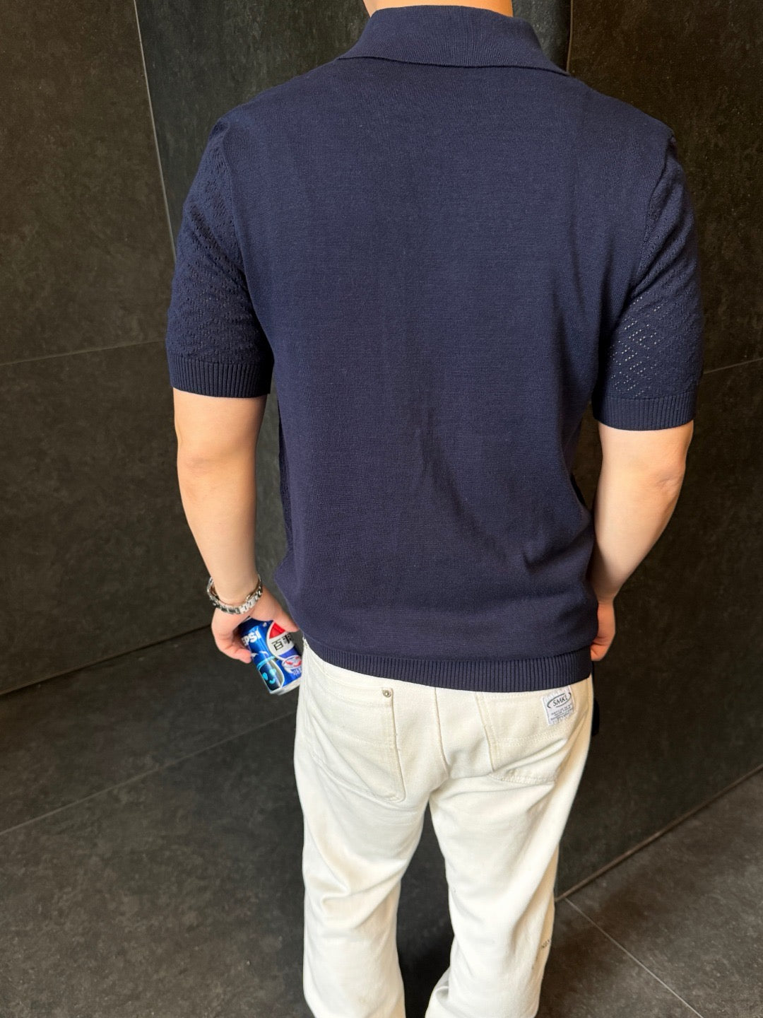White and Blue Polo