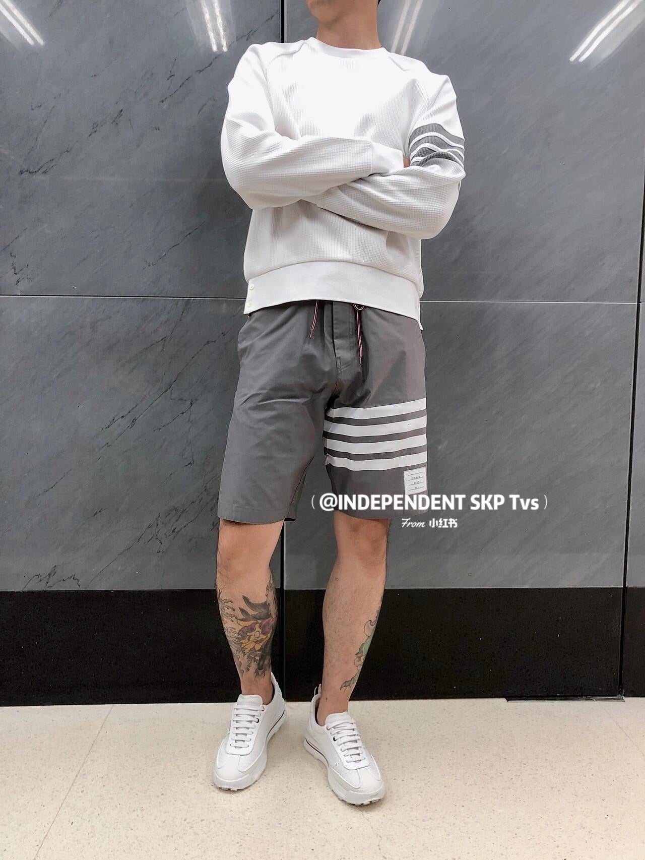 Blue and Grey Short