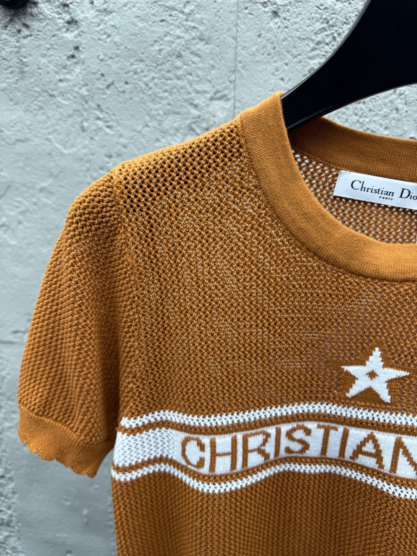 Brown and White T-shirt