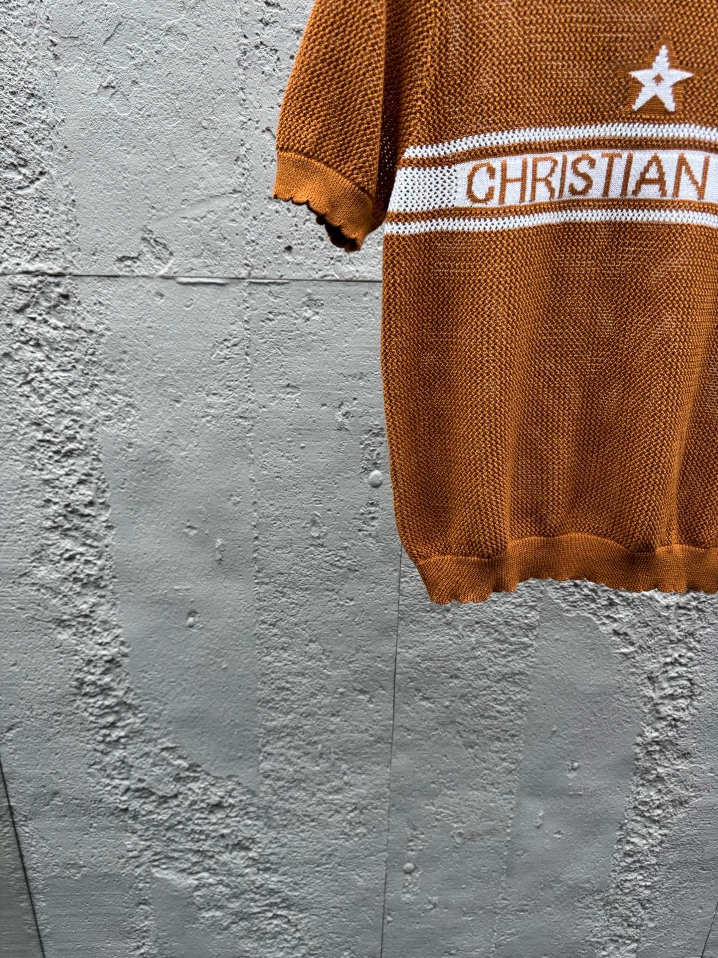 Brown and White T-shirt