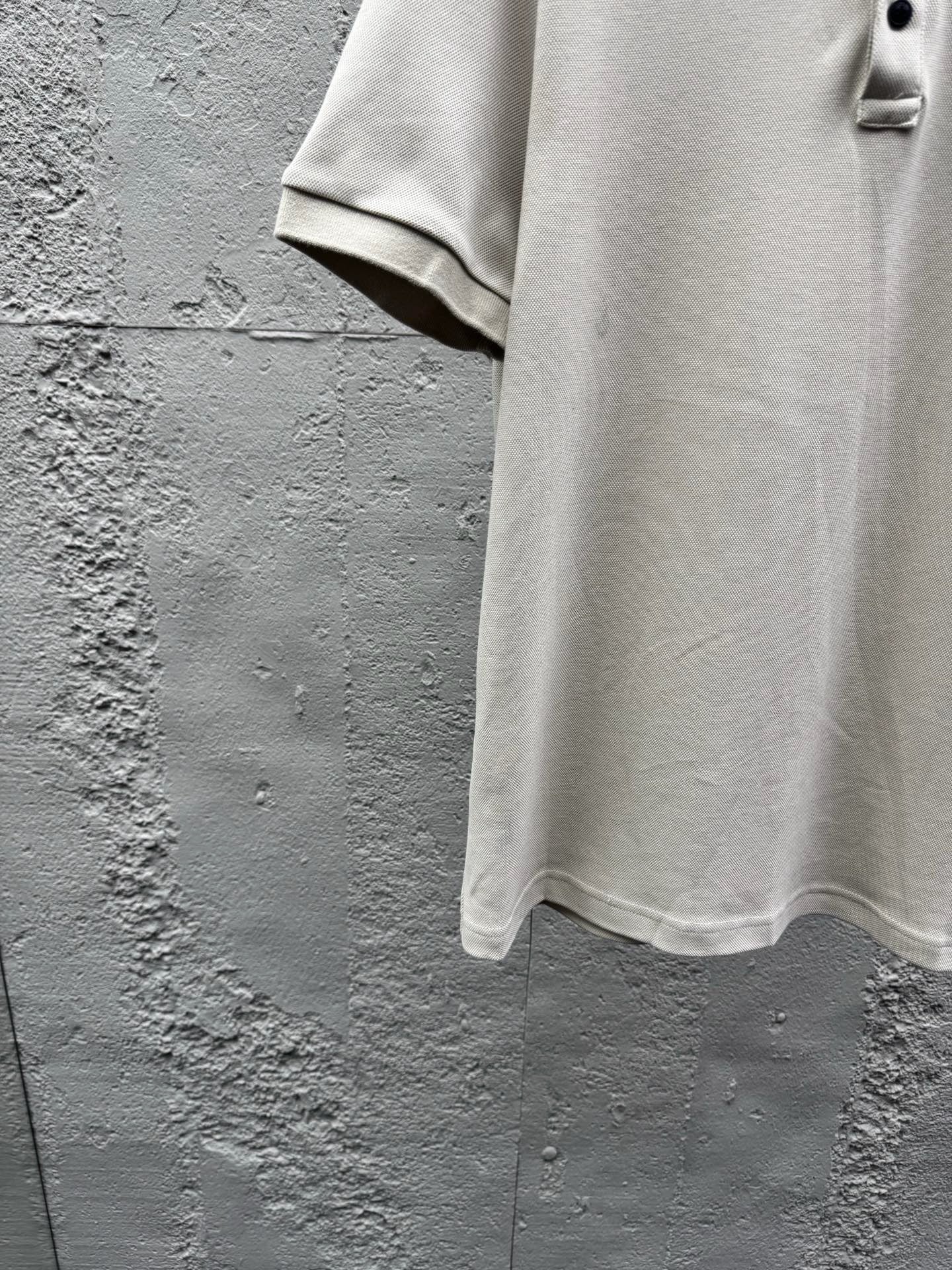 Black and Off- White Polo