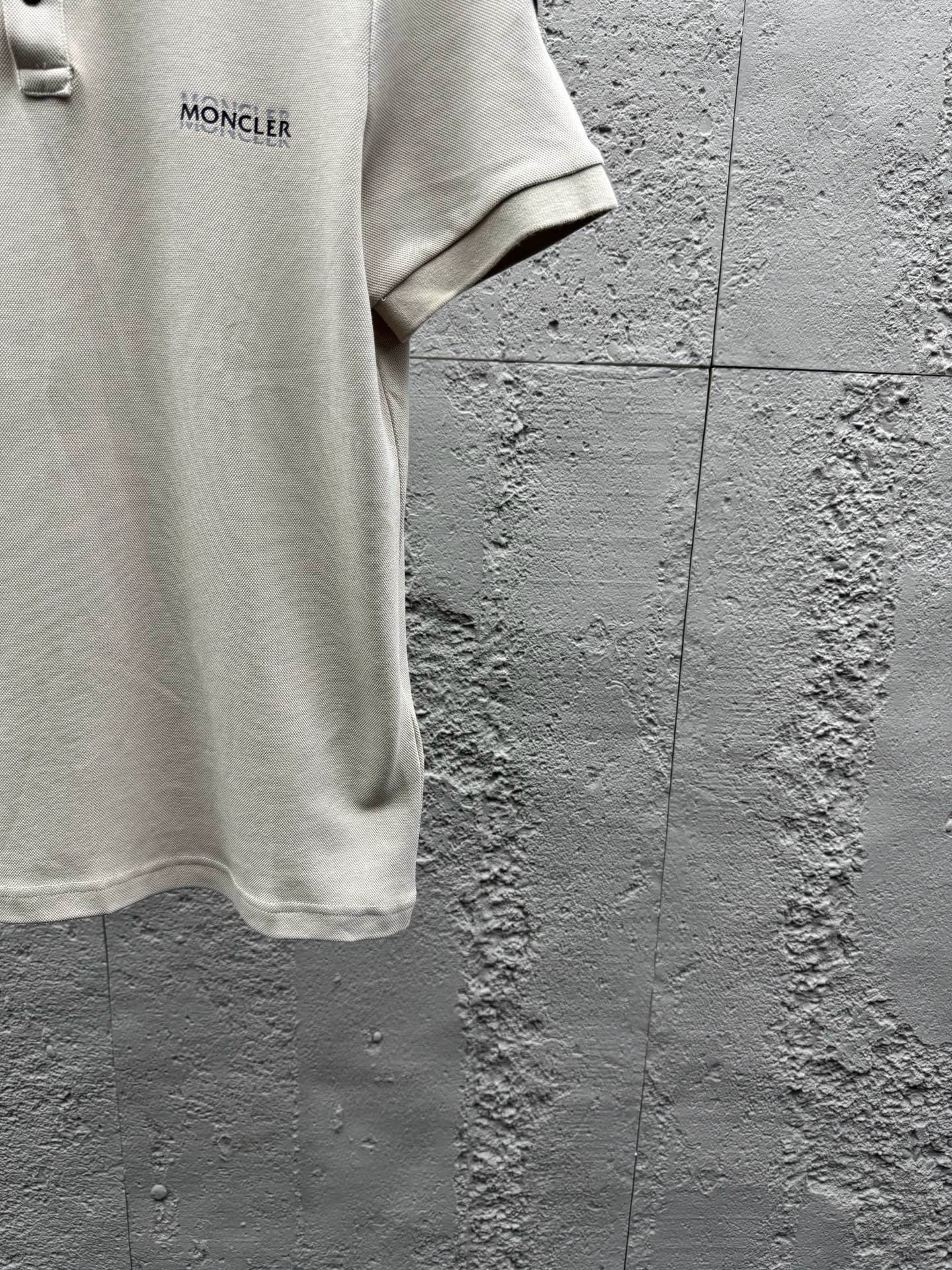 Black and Off- White Polo