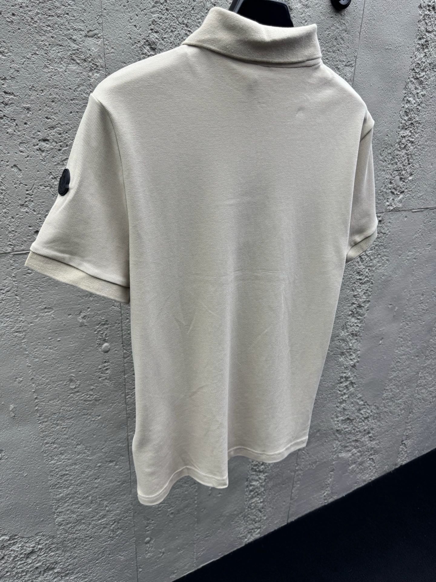 Black and Off- White Polo