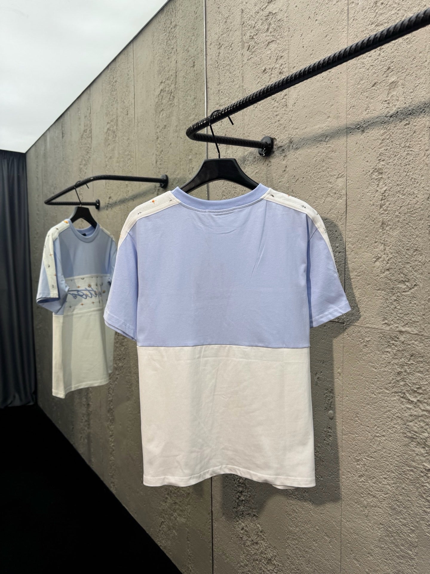White blue T-shirt