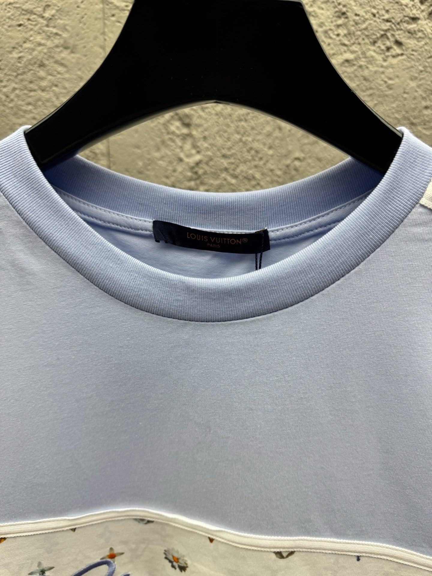 White blue T-shirt