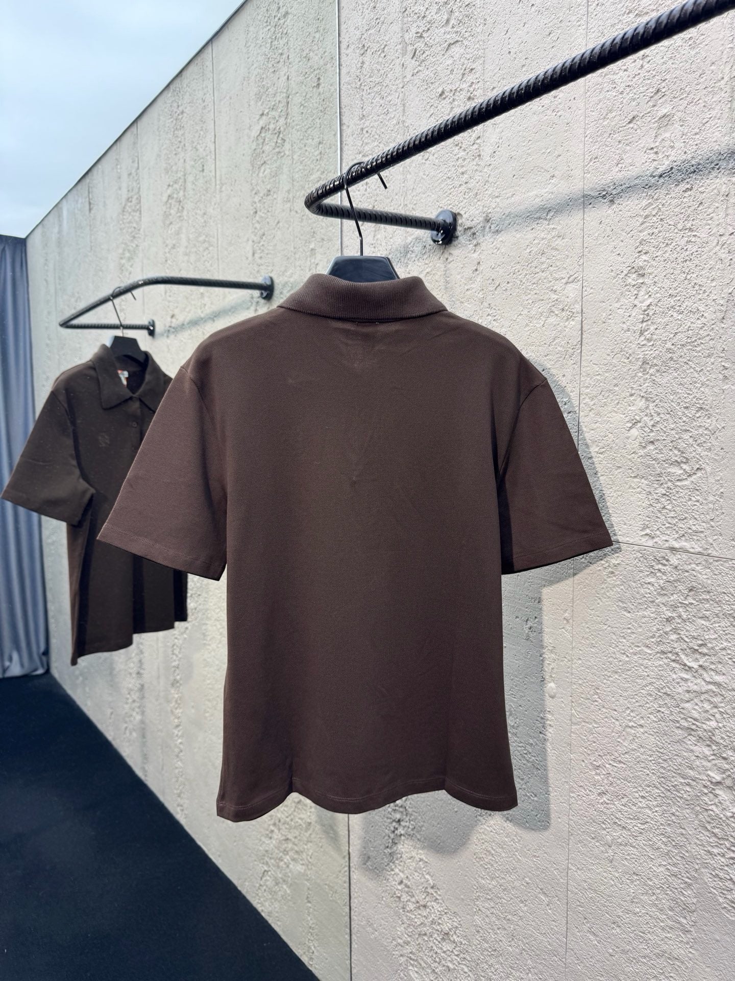 Brown and Blue Polo