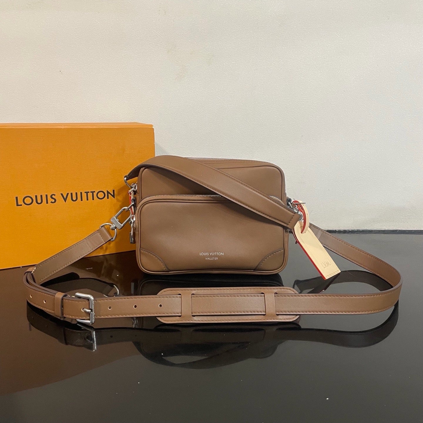 Brown and Black Bag