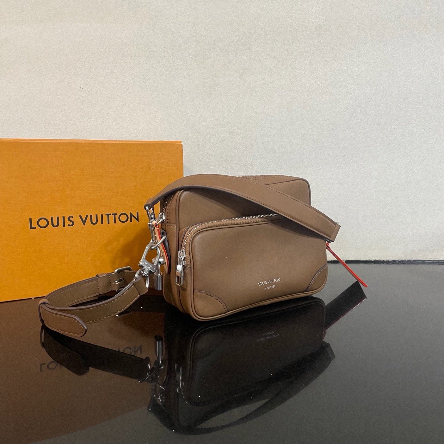 Brown and Black Bag