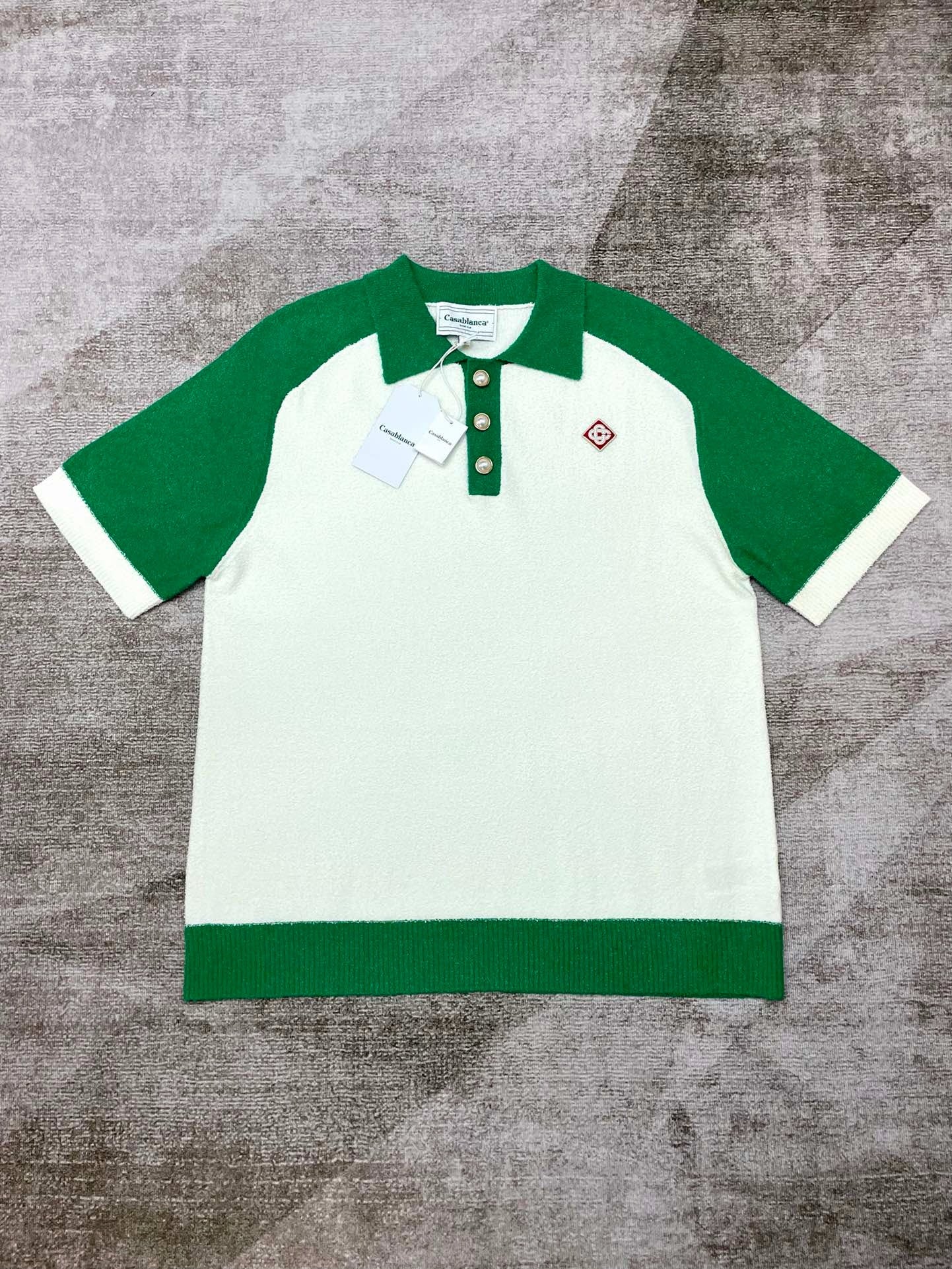 White green Polo - FashionHype.xyz