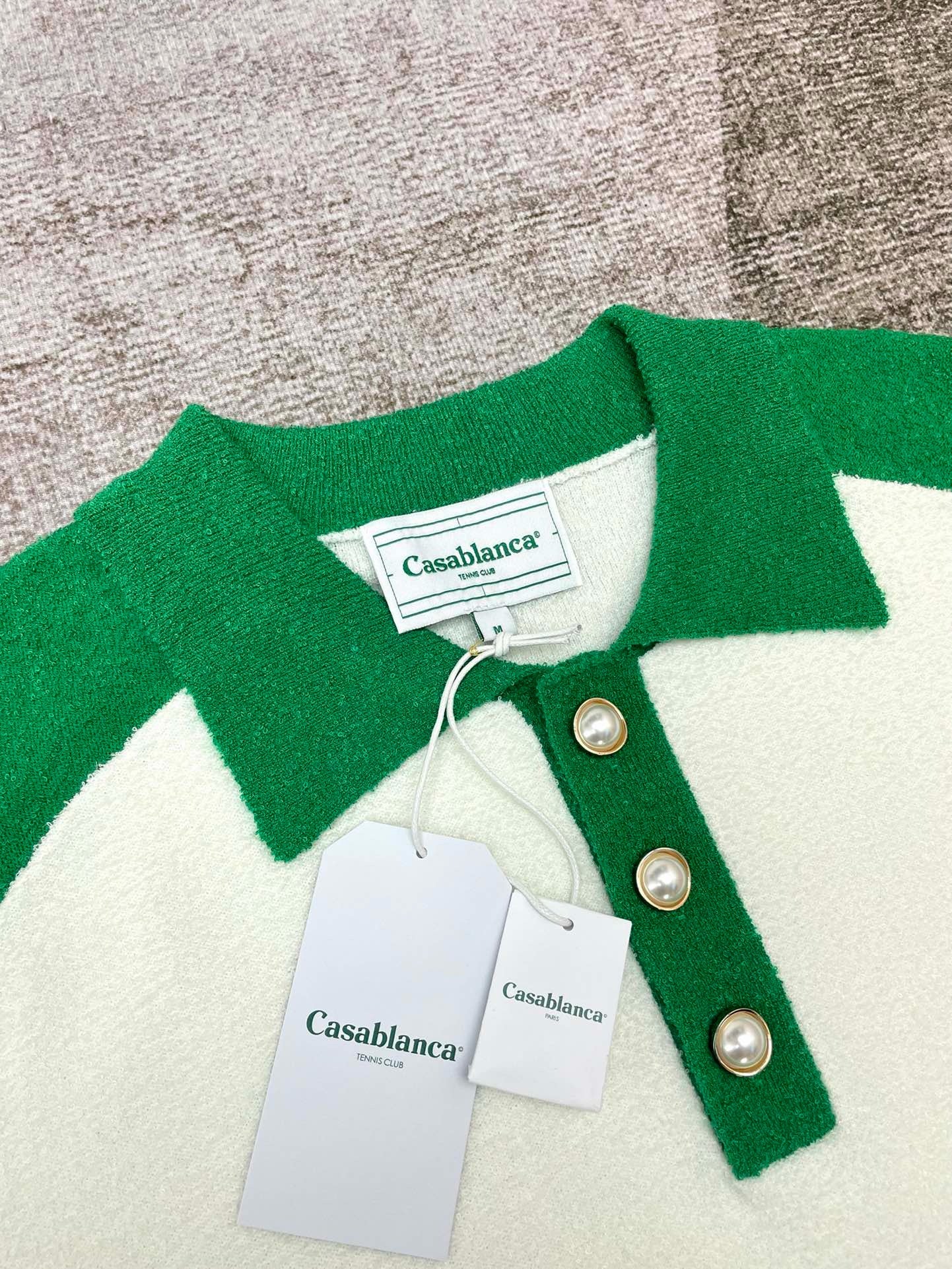 White green Polo - FashionHype.xyz