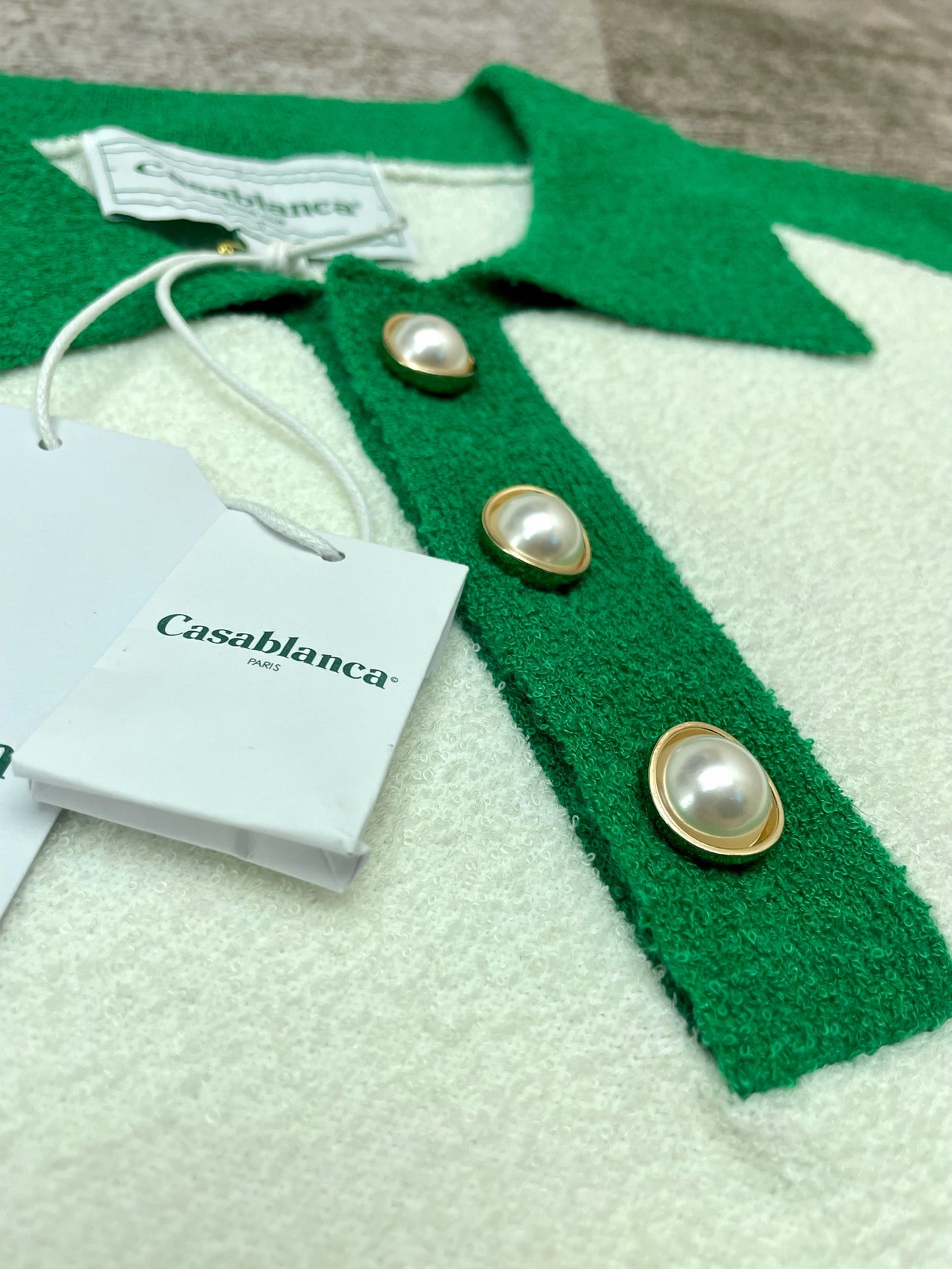 White green Polo - FashionHype.xyz