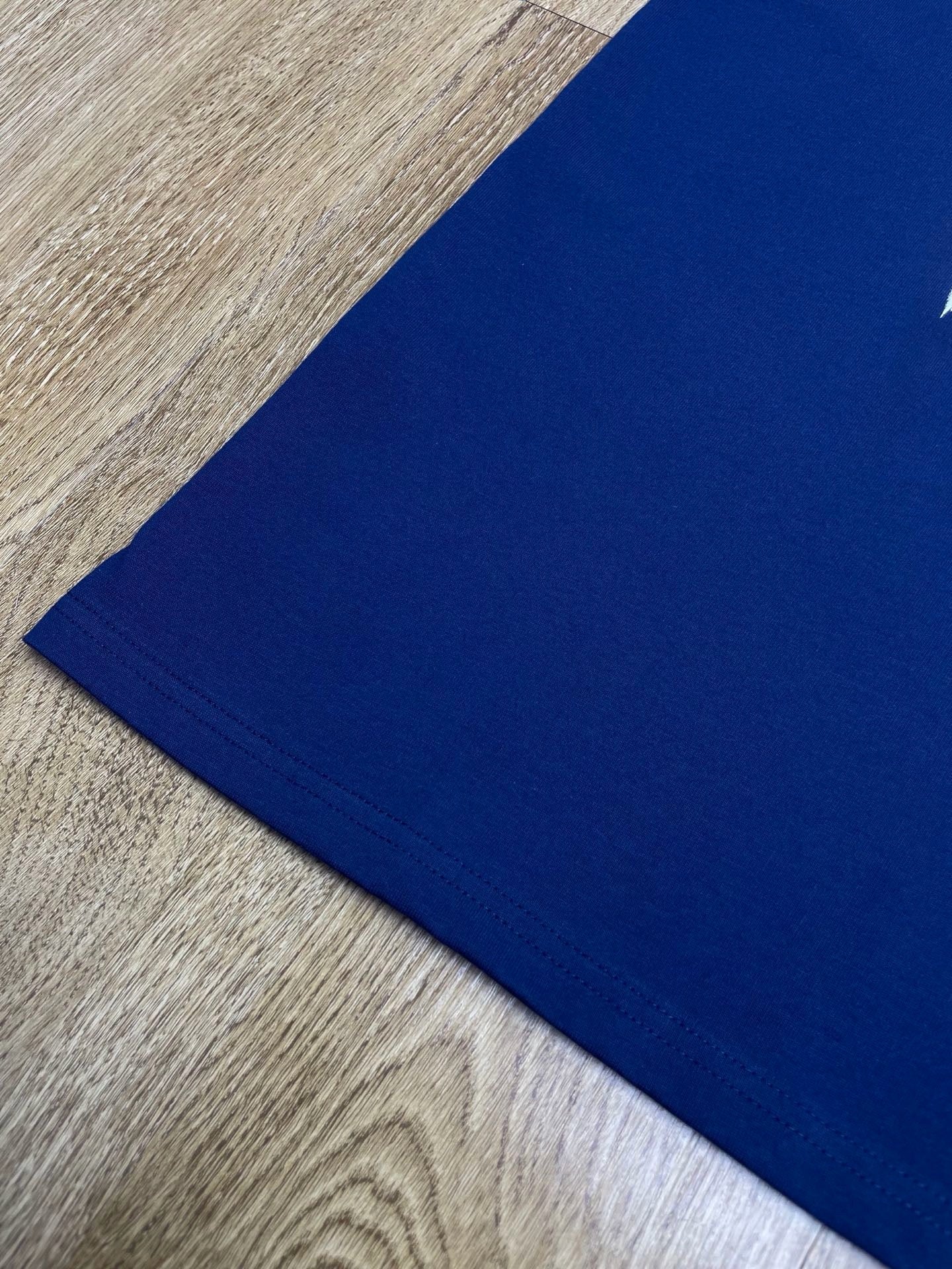 White and Blue T-Shirt - FashionHype.xyz