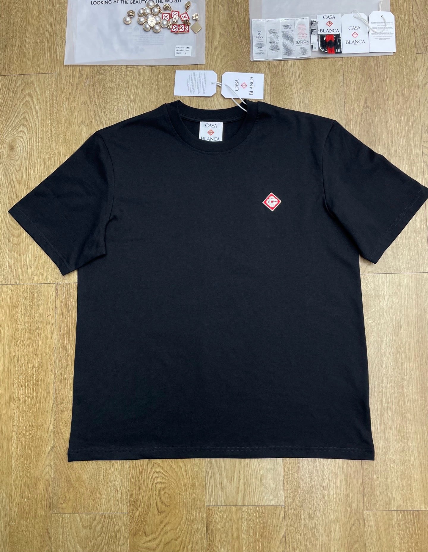 Black, Grey, White, Sky blue and Blue T-Shirt