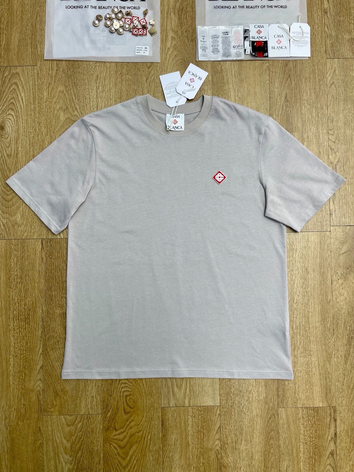 Black, Grey, White, Sky blue and Blue T-Shirt