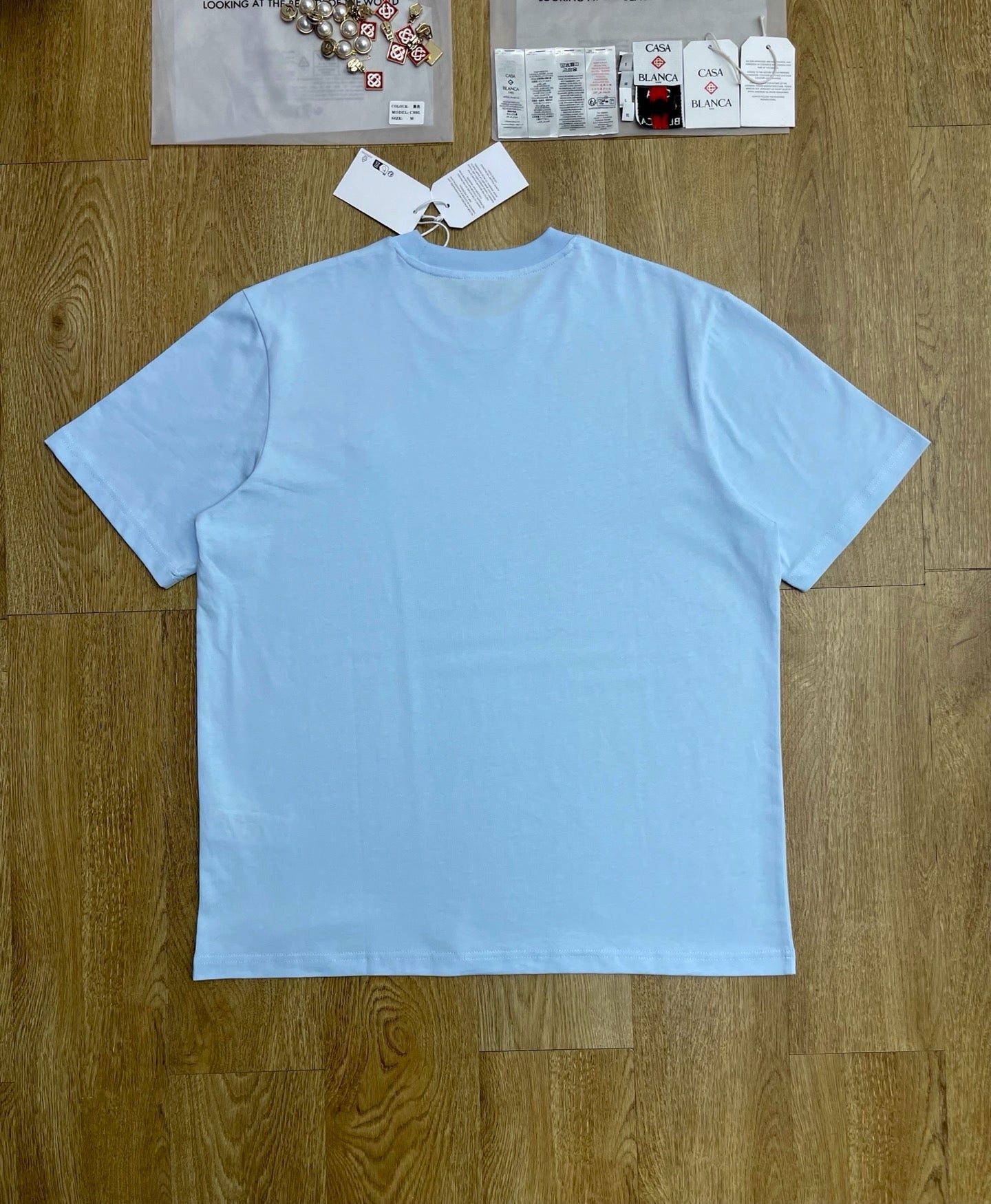 Black, Grey, White, Sky blue and Blue T-Shirt