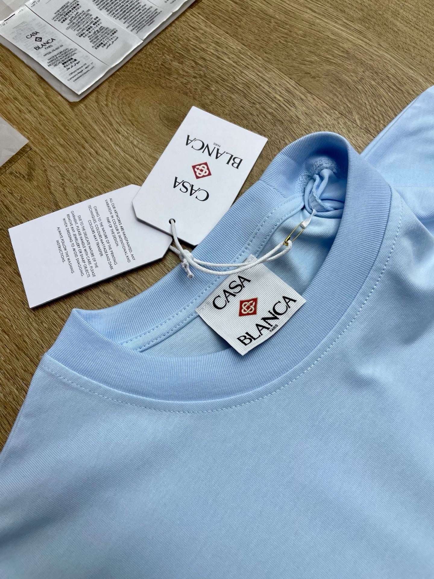 Black, Grey, White, Sky blue and Blue T-Shirt