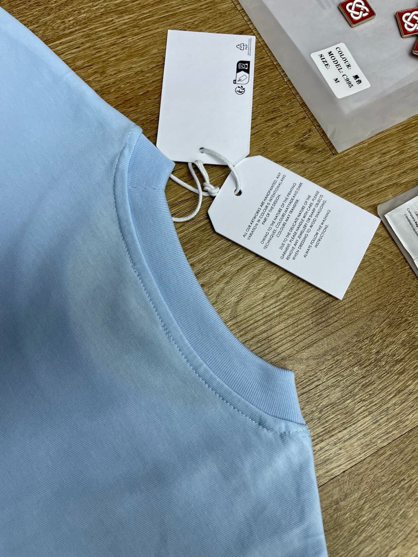 Black, Grey, White, Sky blue and Blue T-Shirt