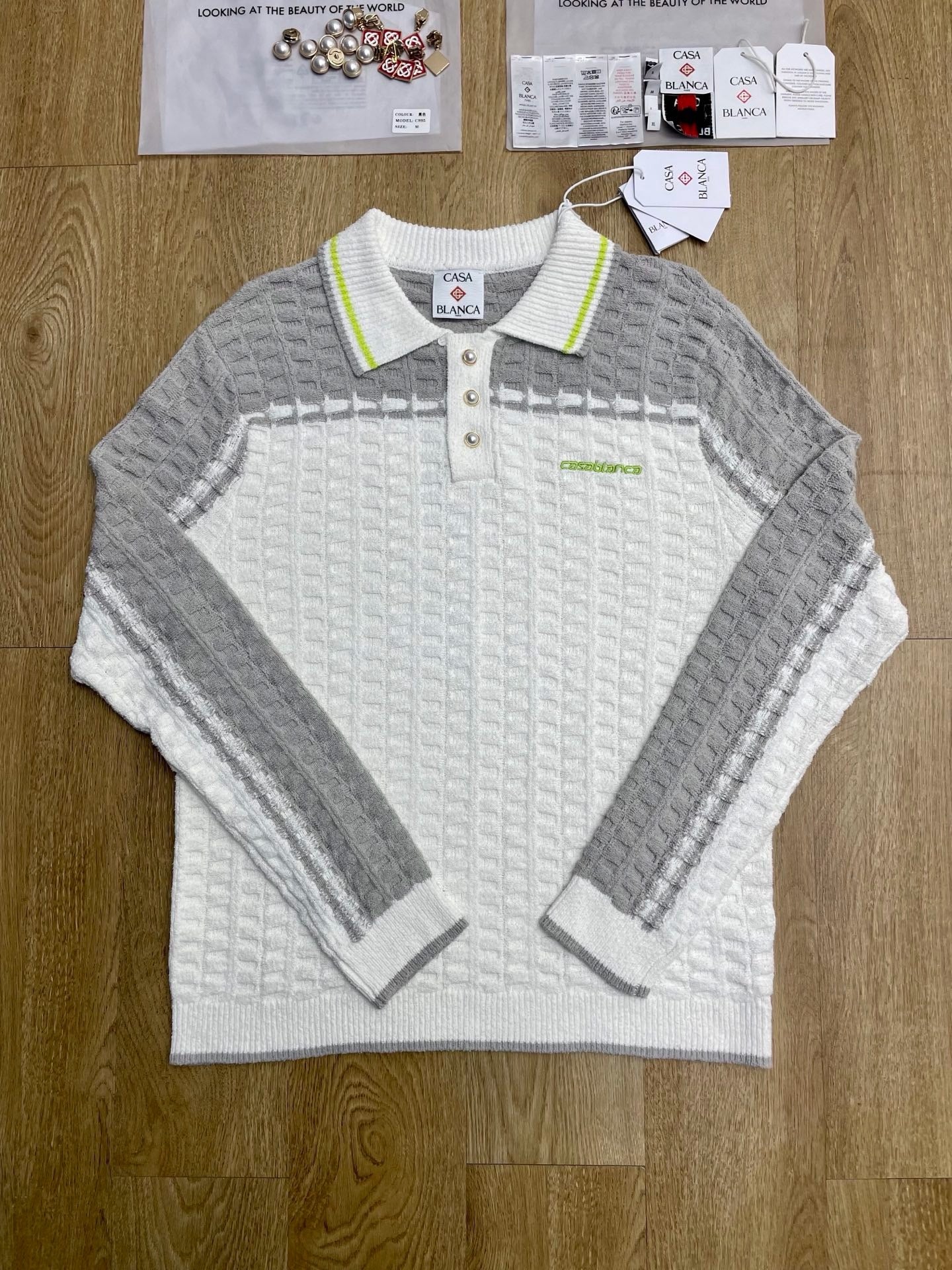 White grey Jersey