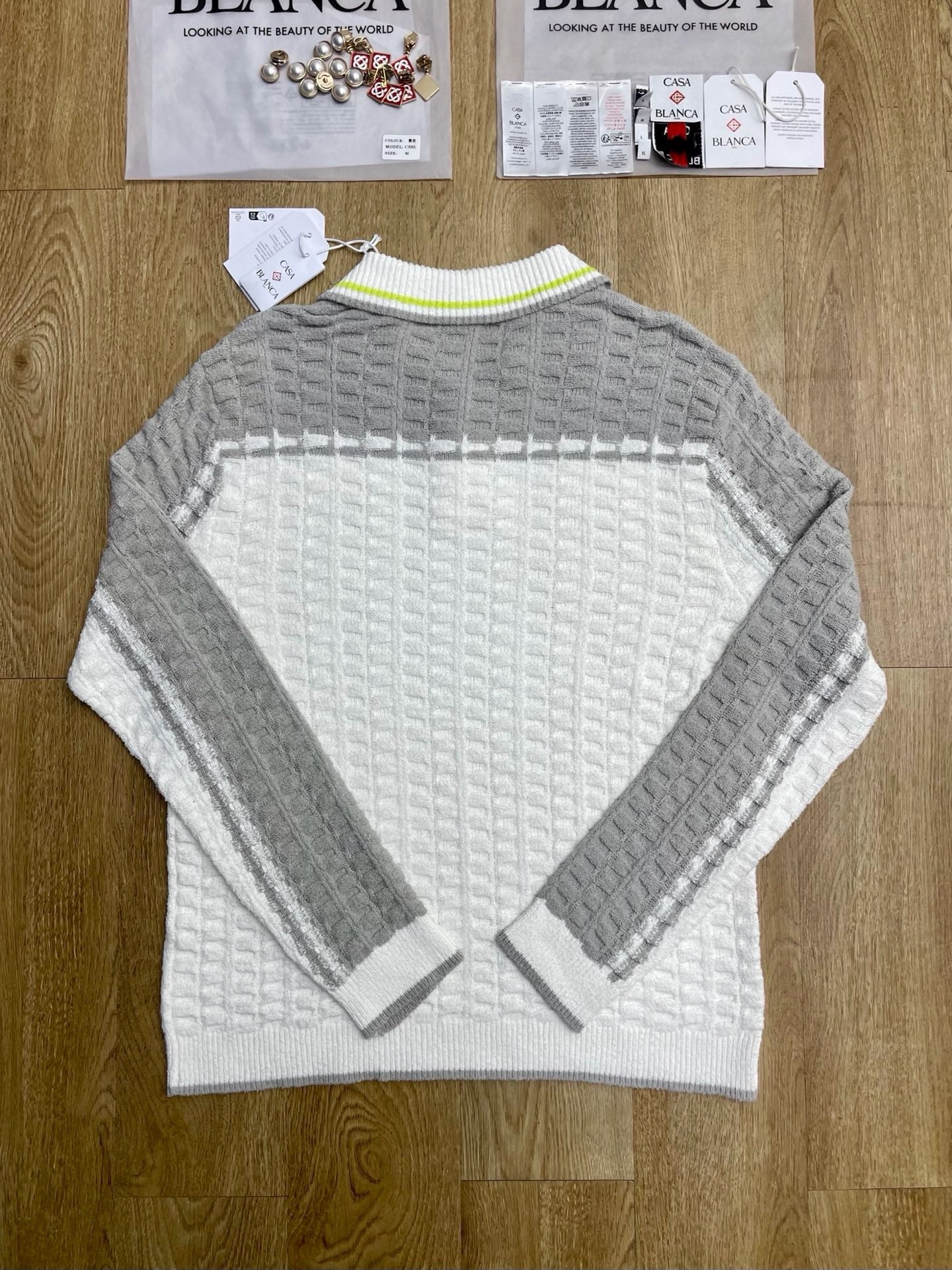 White grey Jersey