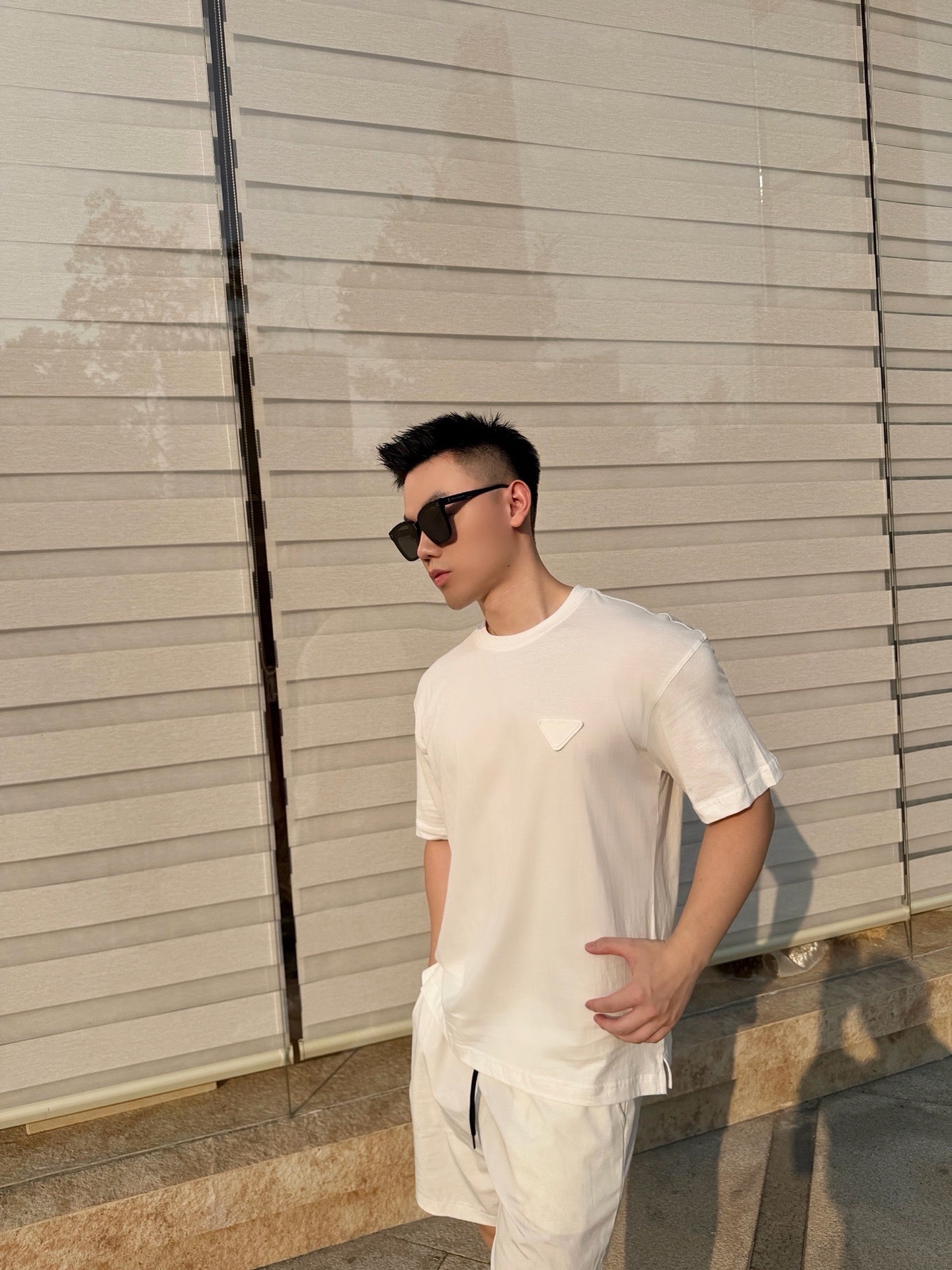 Black, White and Blue T-Shirt