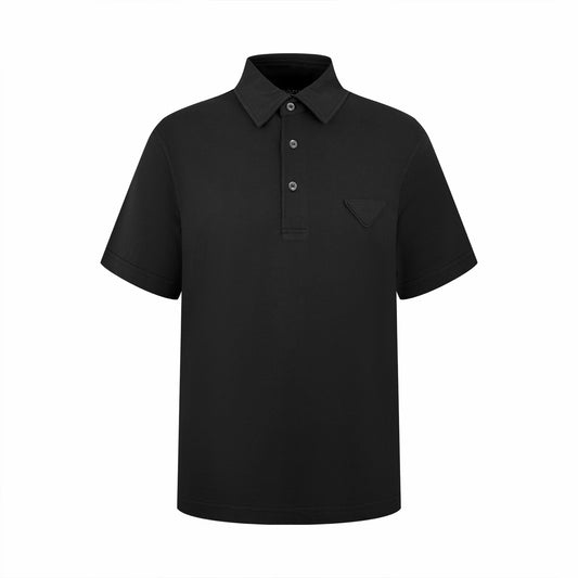 Blue, White and Black Polo