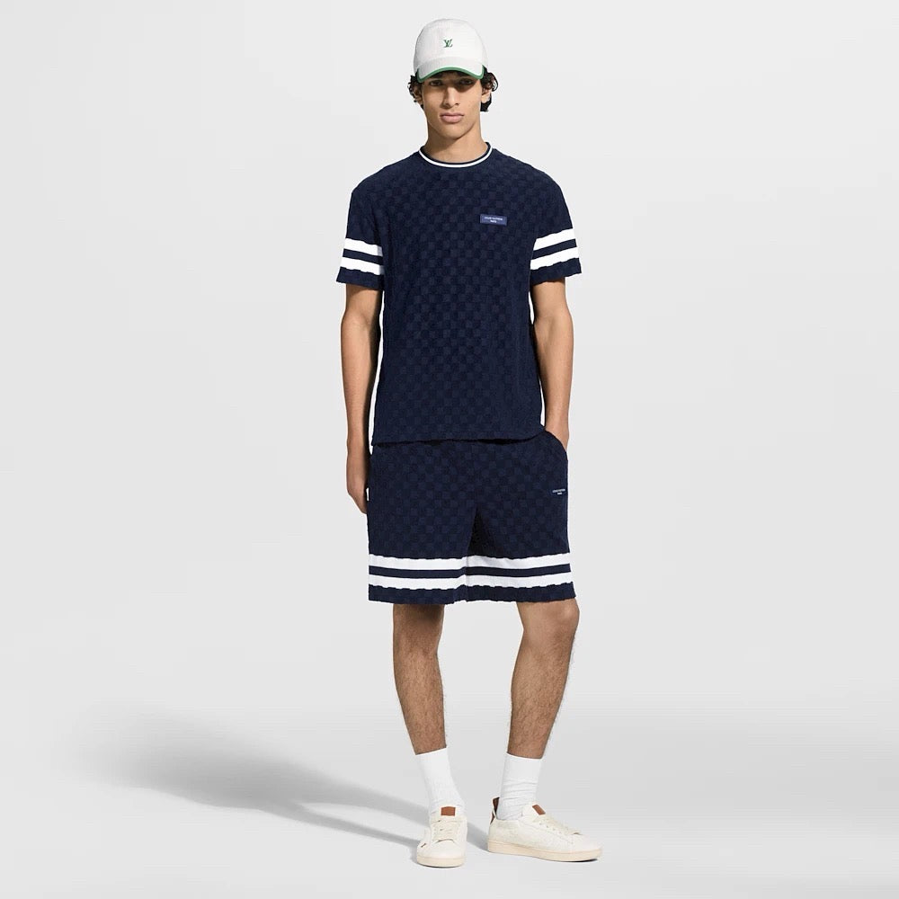 Blue and White Short