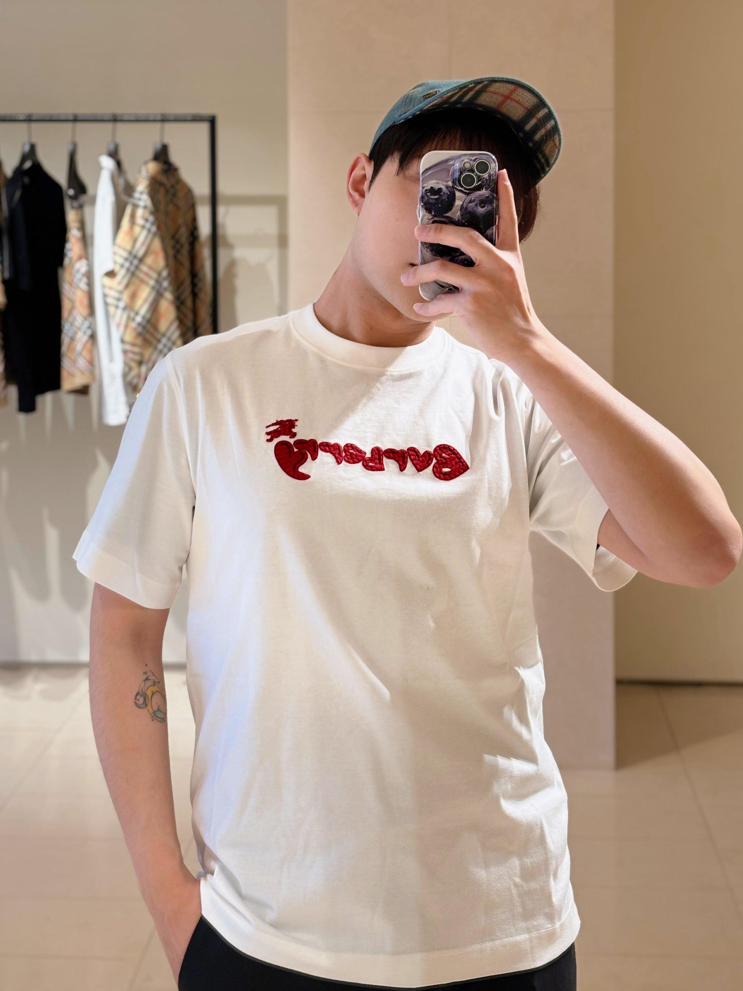 White and Black T-Shirt