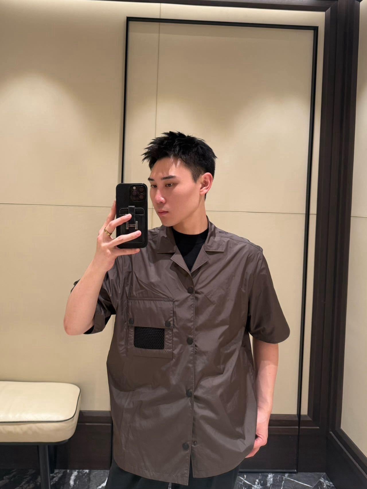 Dark brown and Black Jacket