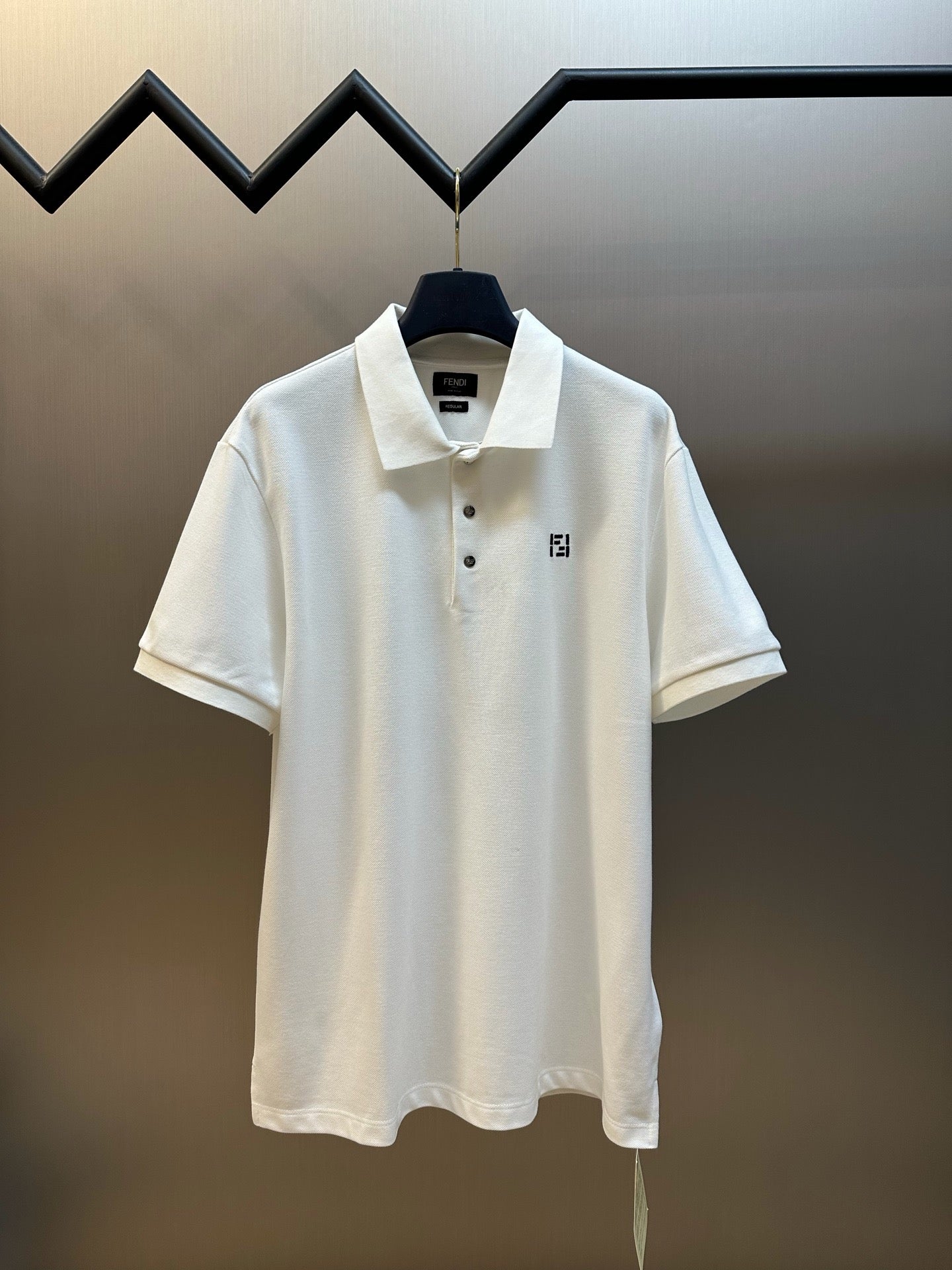 White and Dark blue Polo