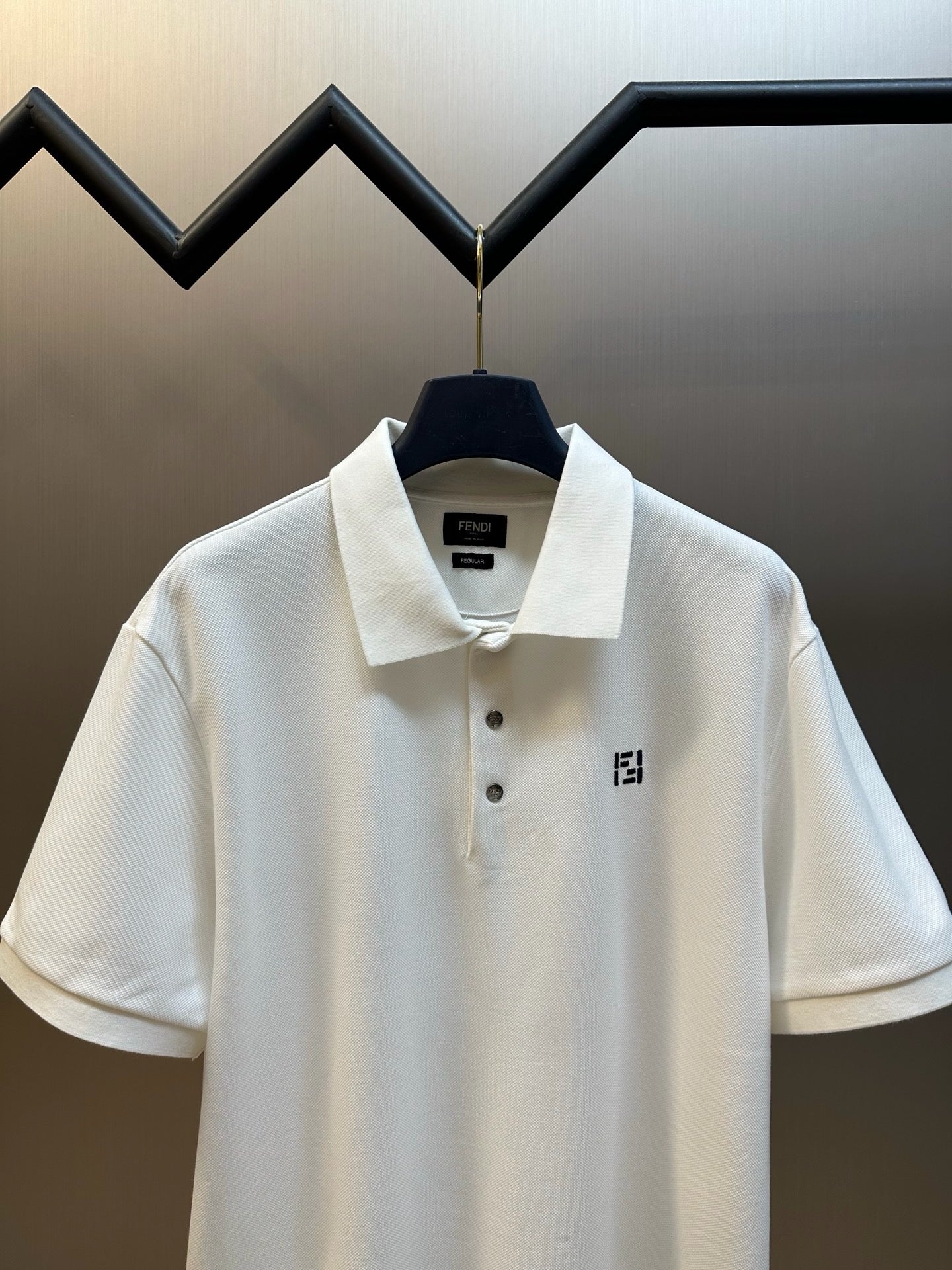 White and Dark blue Polo