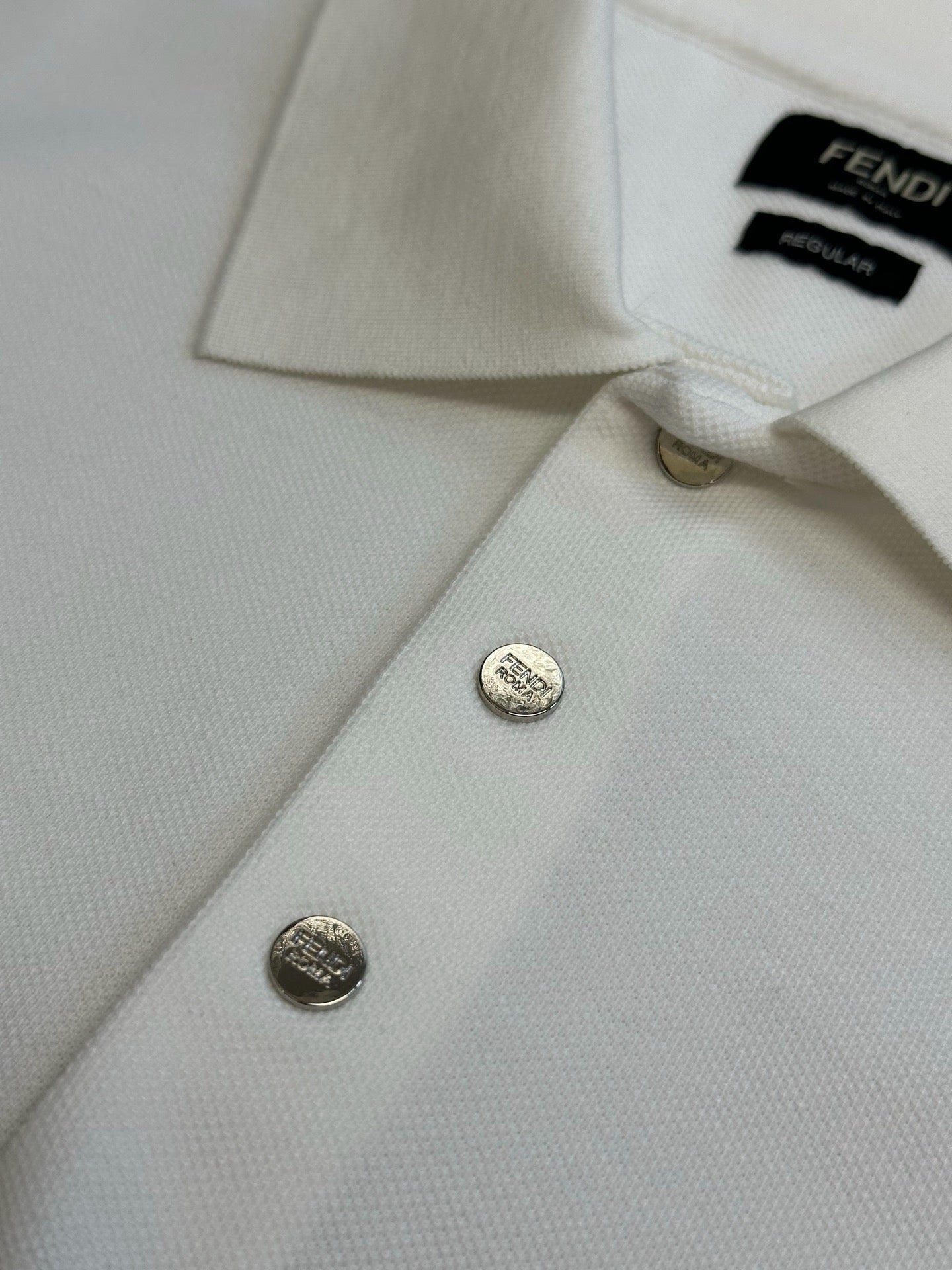 White and Dark blue Polo