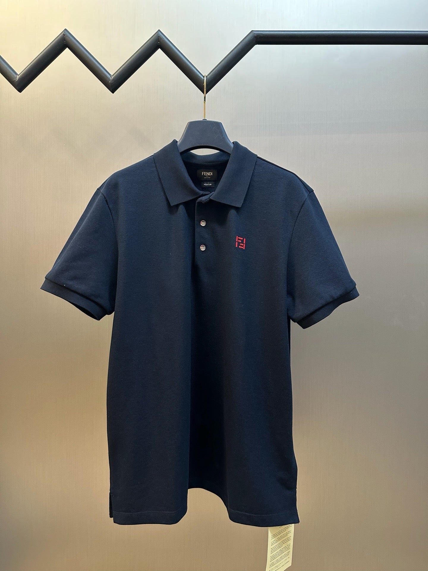 White and Dark blue Polo