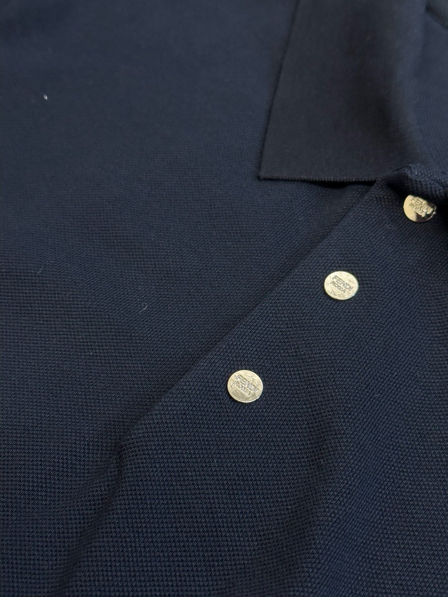 White and Dark blue Polo