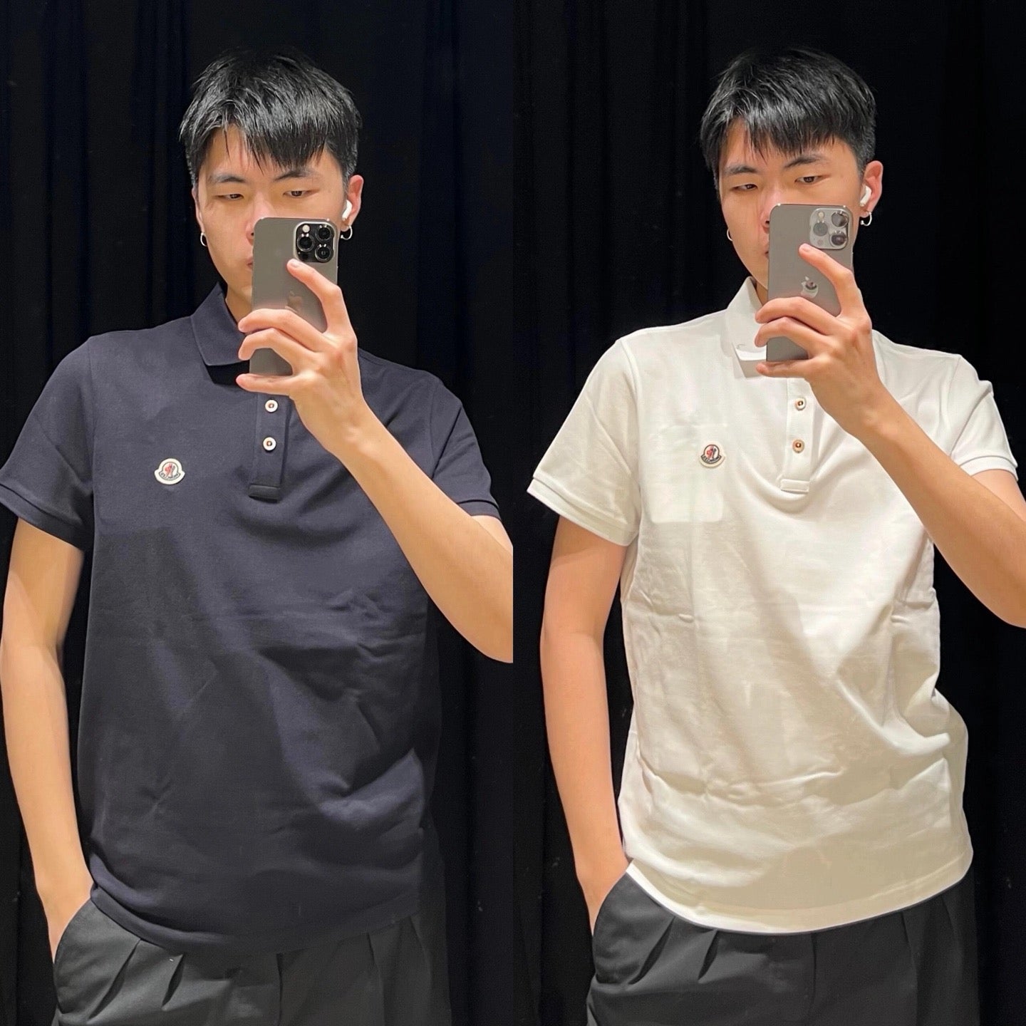 Black and Grey Polo