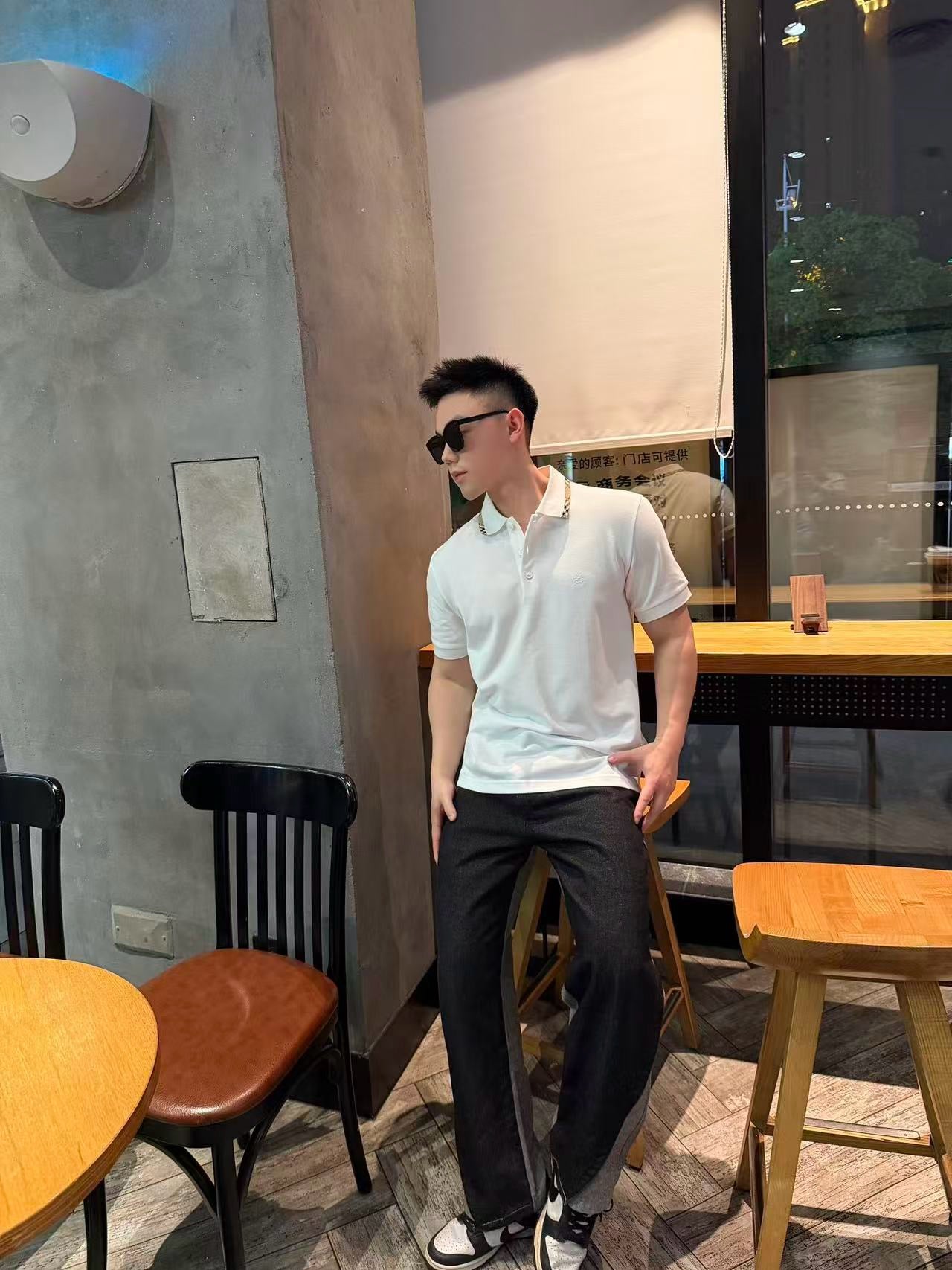 Black and White Polo