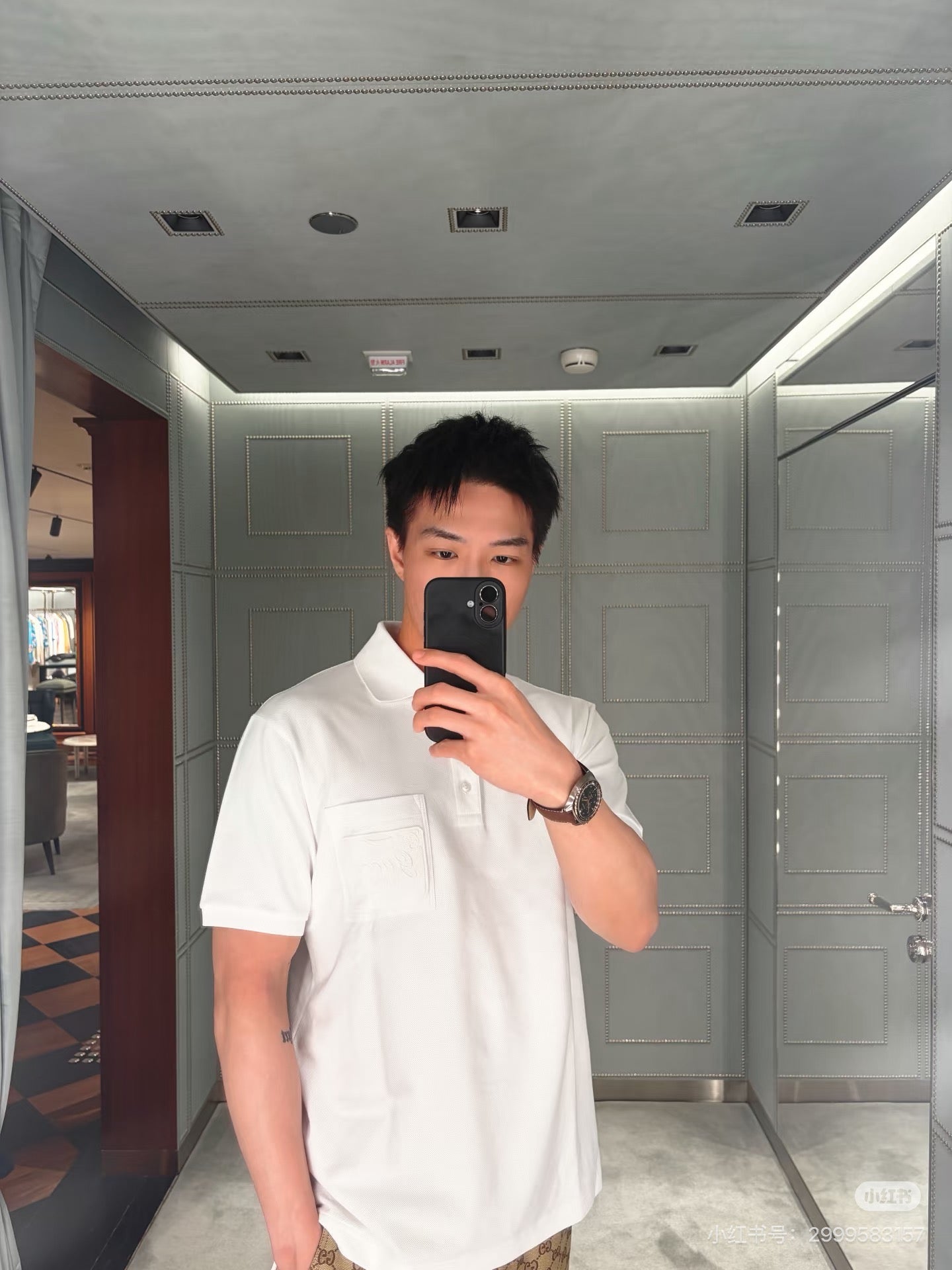 Black and White Polo
